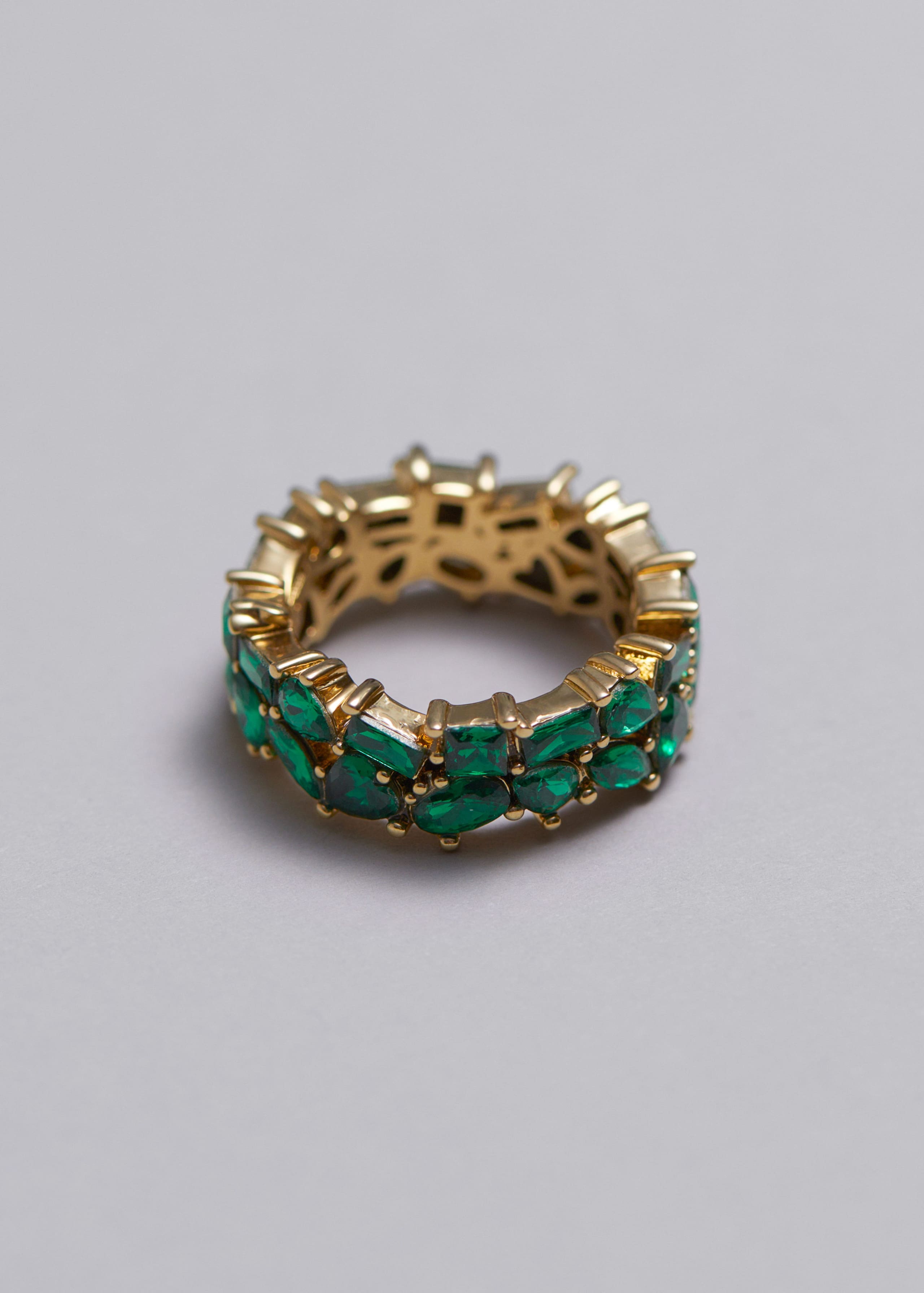 Crystal Mishmash Ring - Emerald - Still Life