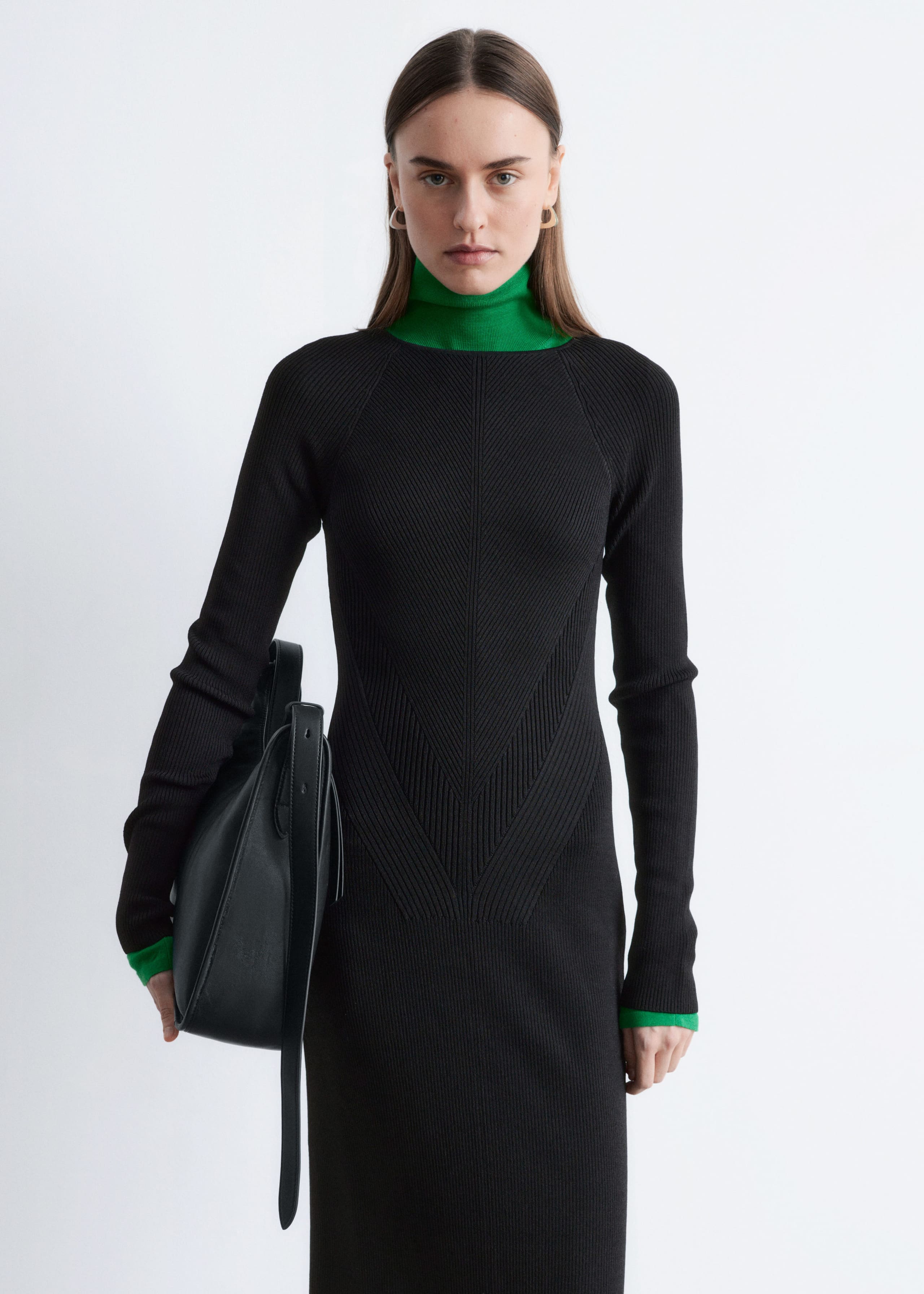 Image of Rib-Knit Maxi Dress