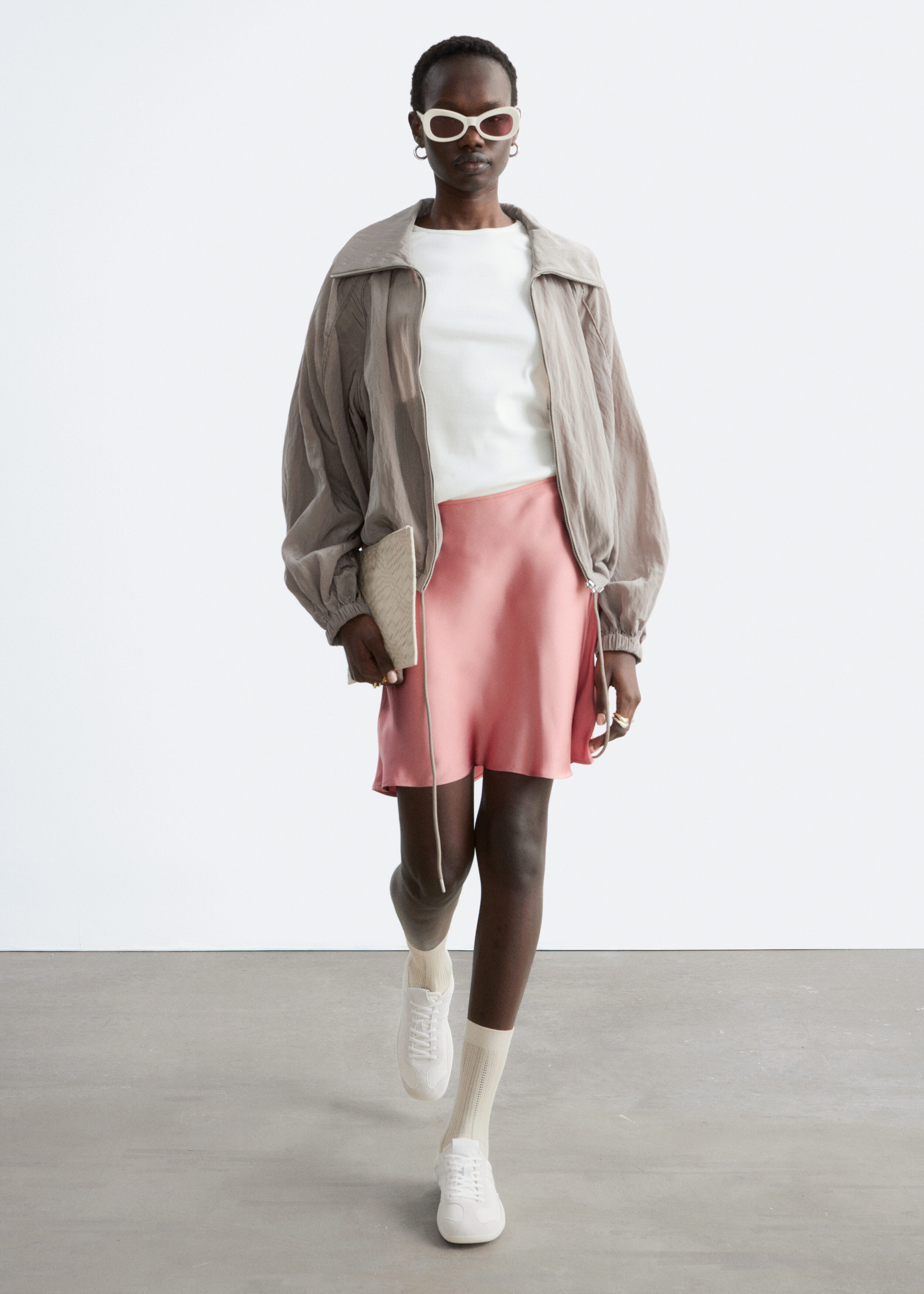 Fine-Knit Sheer Top - Beige - & Other Stories US