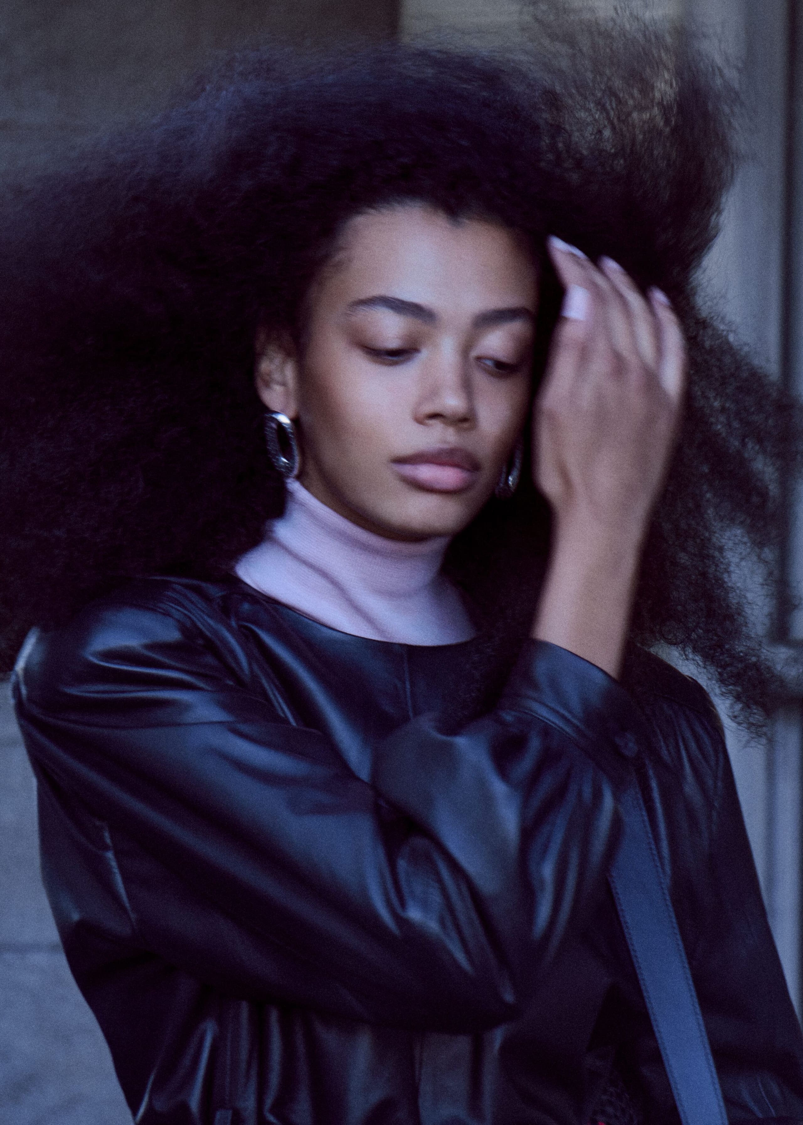 Belted Leather Dress - Black - Still Life