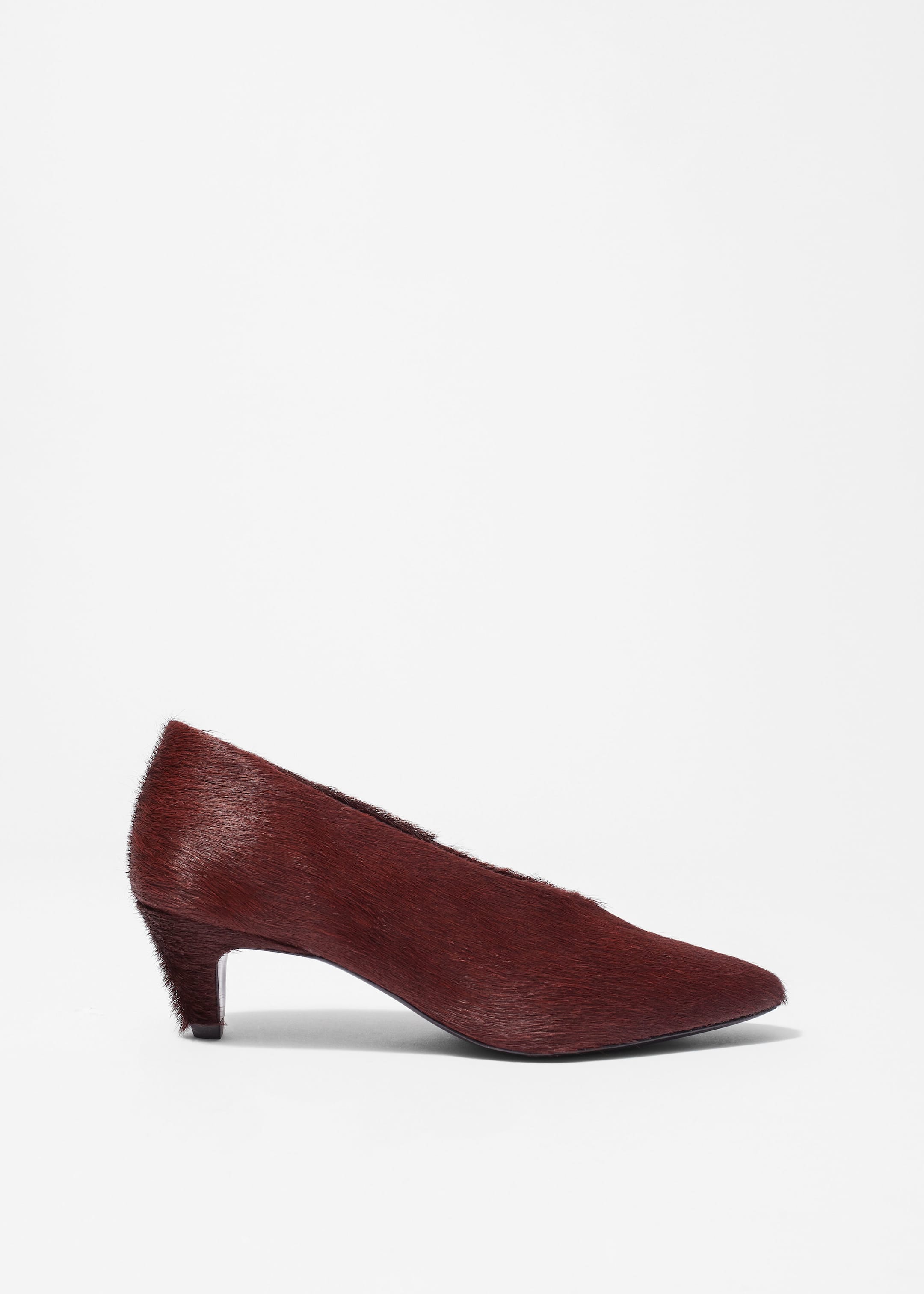 View larger image: Leather Pumps - Burgundy - Ladies | H&M GB 1