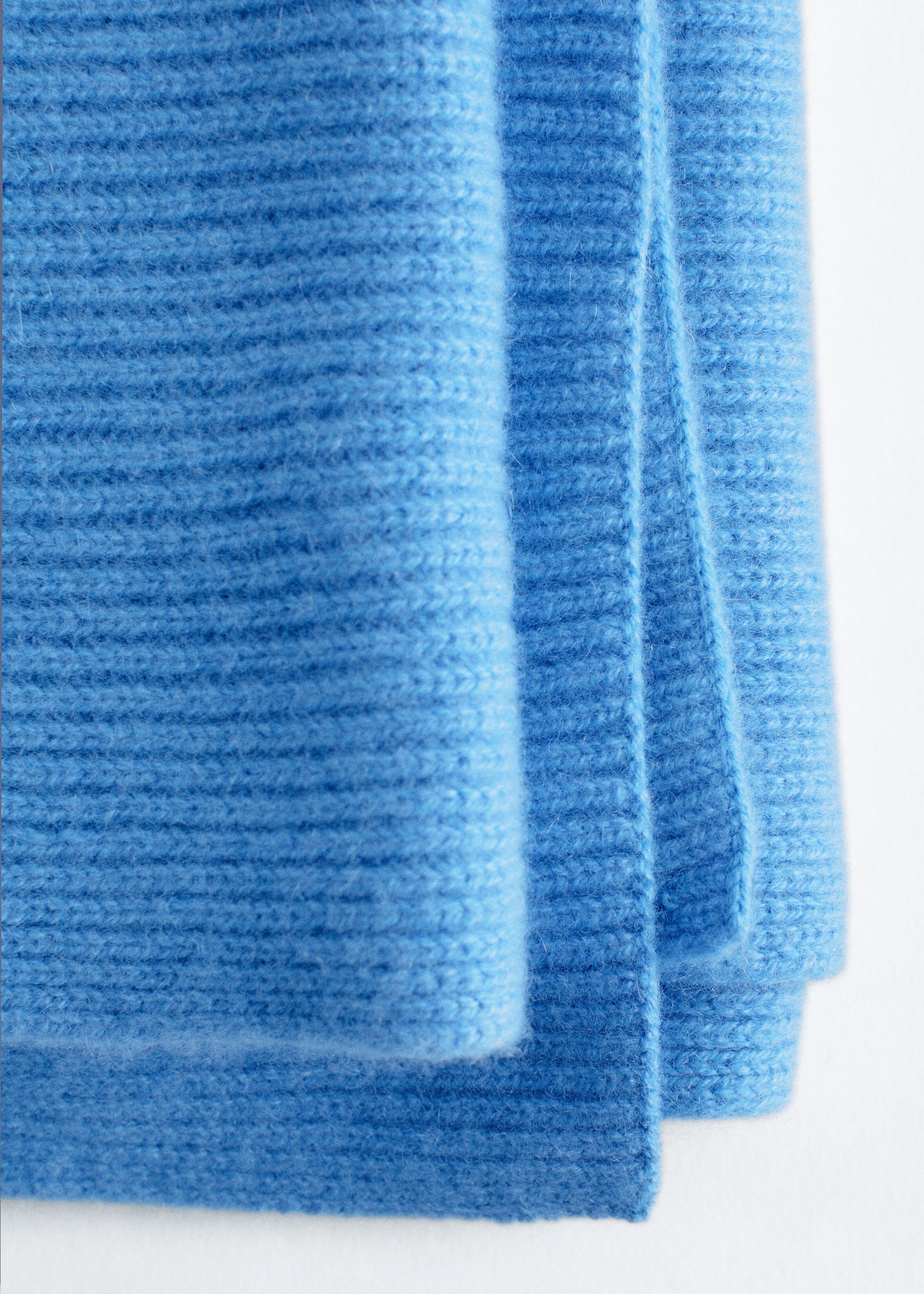 Cashmere Knit Scarf - Blue/Green/Navy Blue/Dusty rose/Black/Cream/Mole - 2