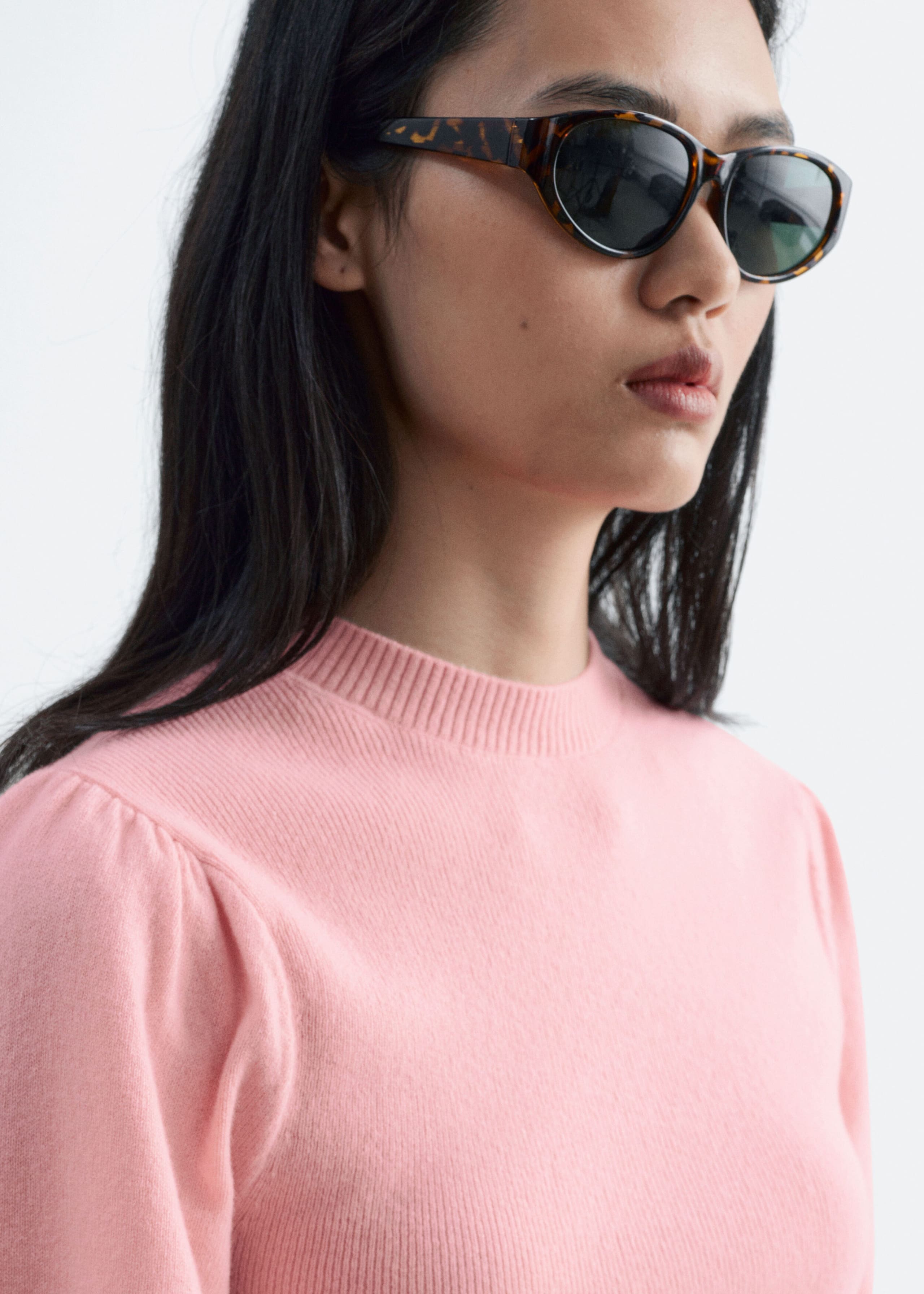 Maglia in lana - Rosa - Lookbook