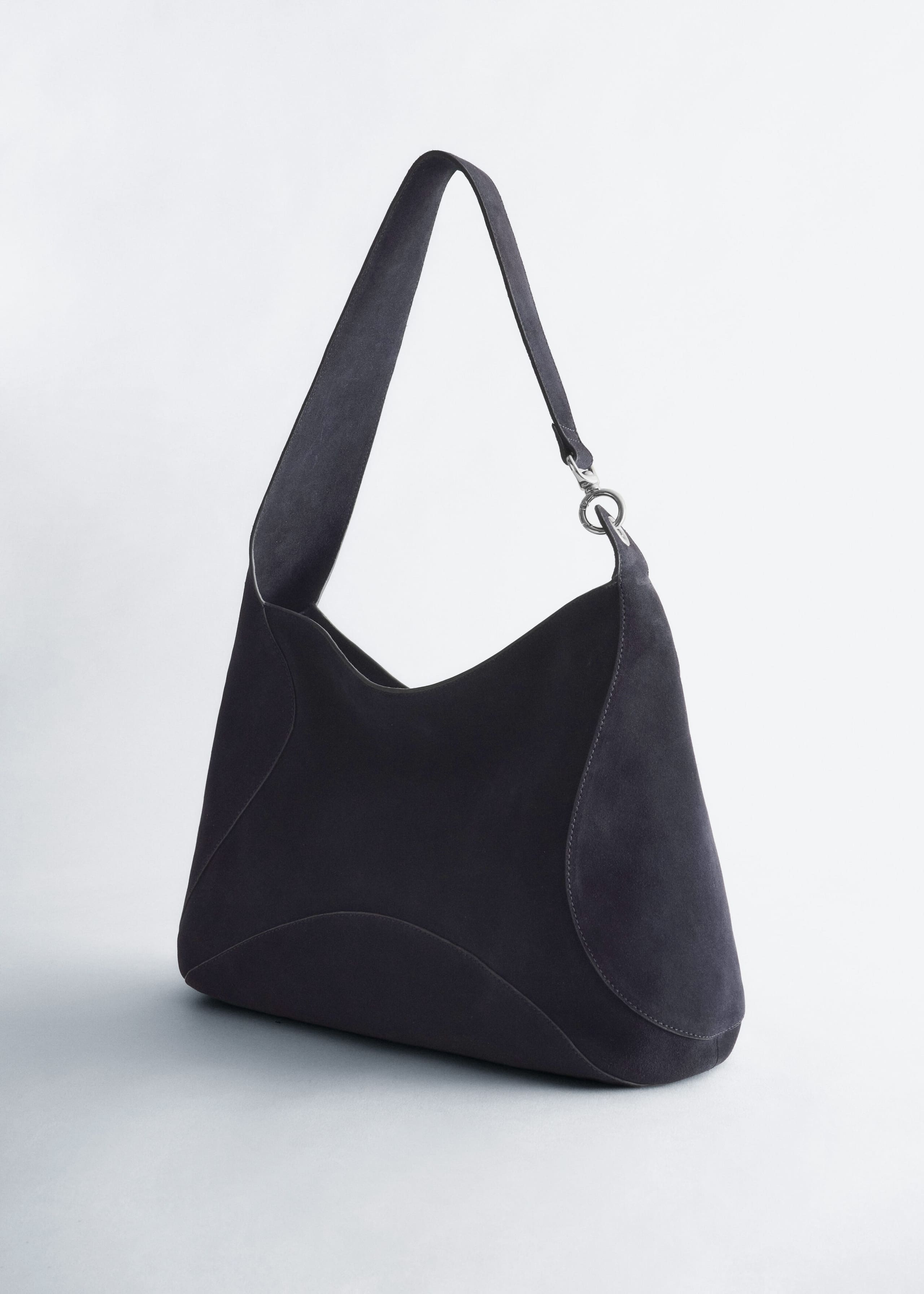Split-Suede Carryall Bag - Blue - Still Life