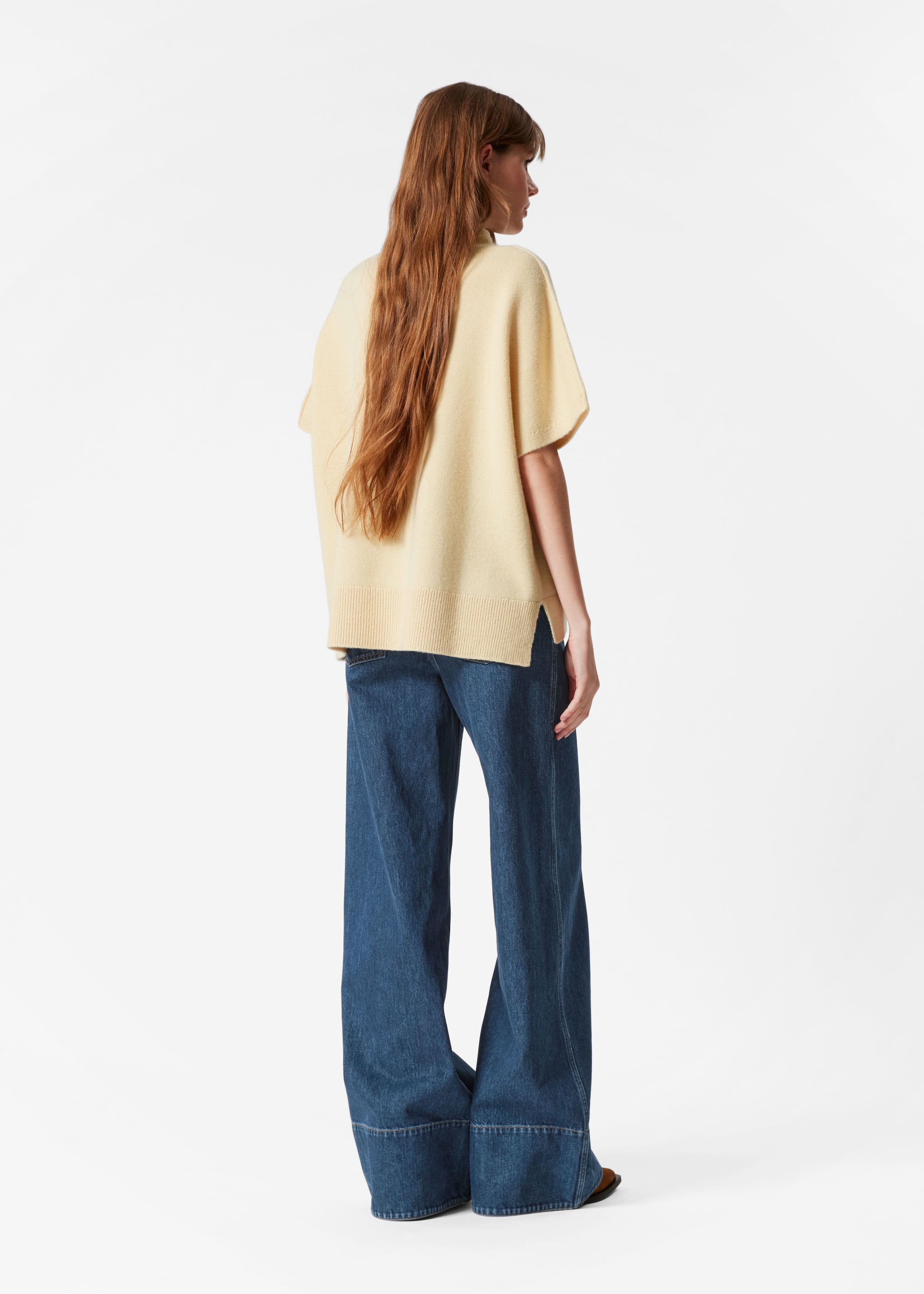 Top de punto de lana - Gris claro - Lookbook