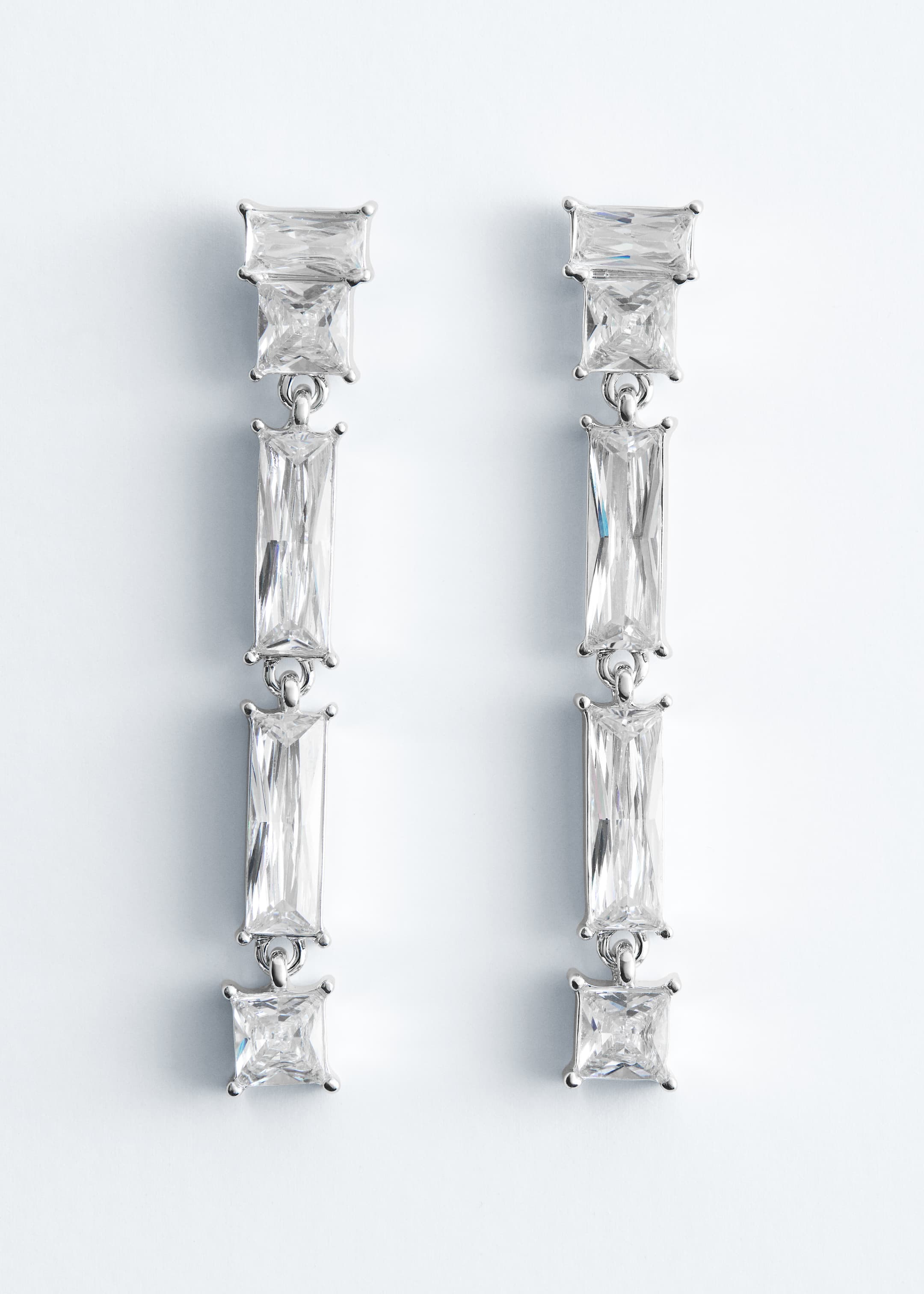 Größeres Bild ansehen: Ohrhänger mit Kristallsteinen - Silber/Transparent - Ladies | H&M DE 2
