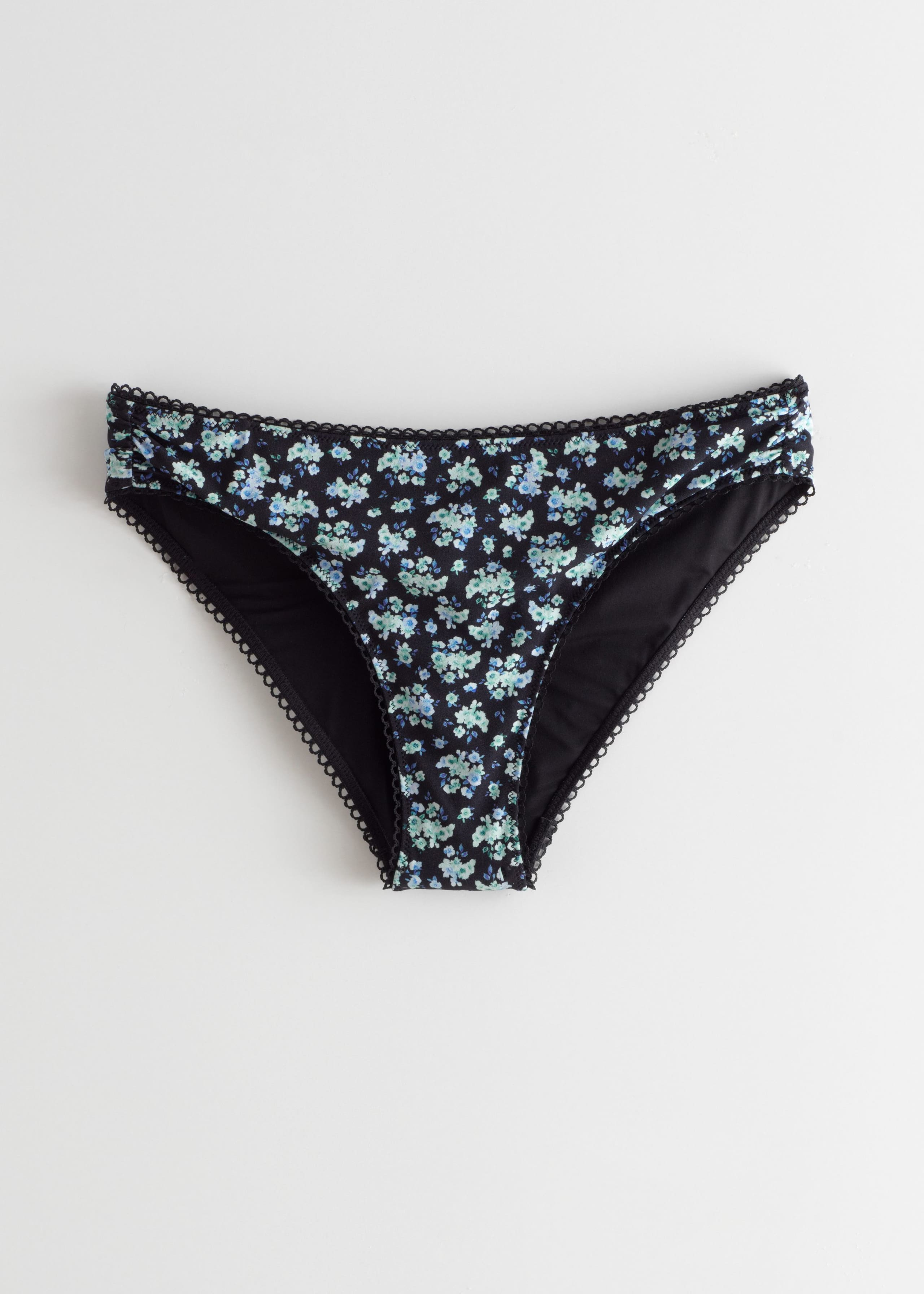 Bikinihose mit Blumendruck - Blau/Geblümt - Stillleben
