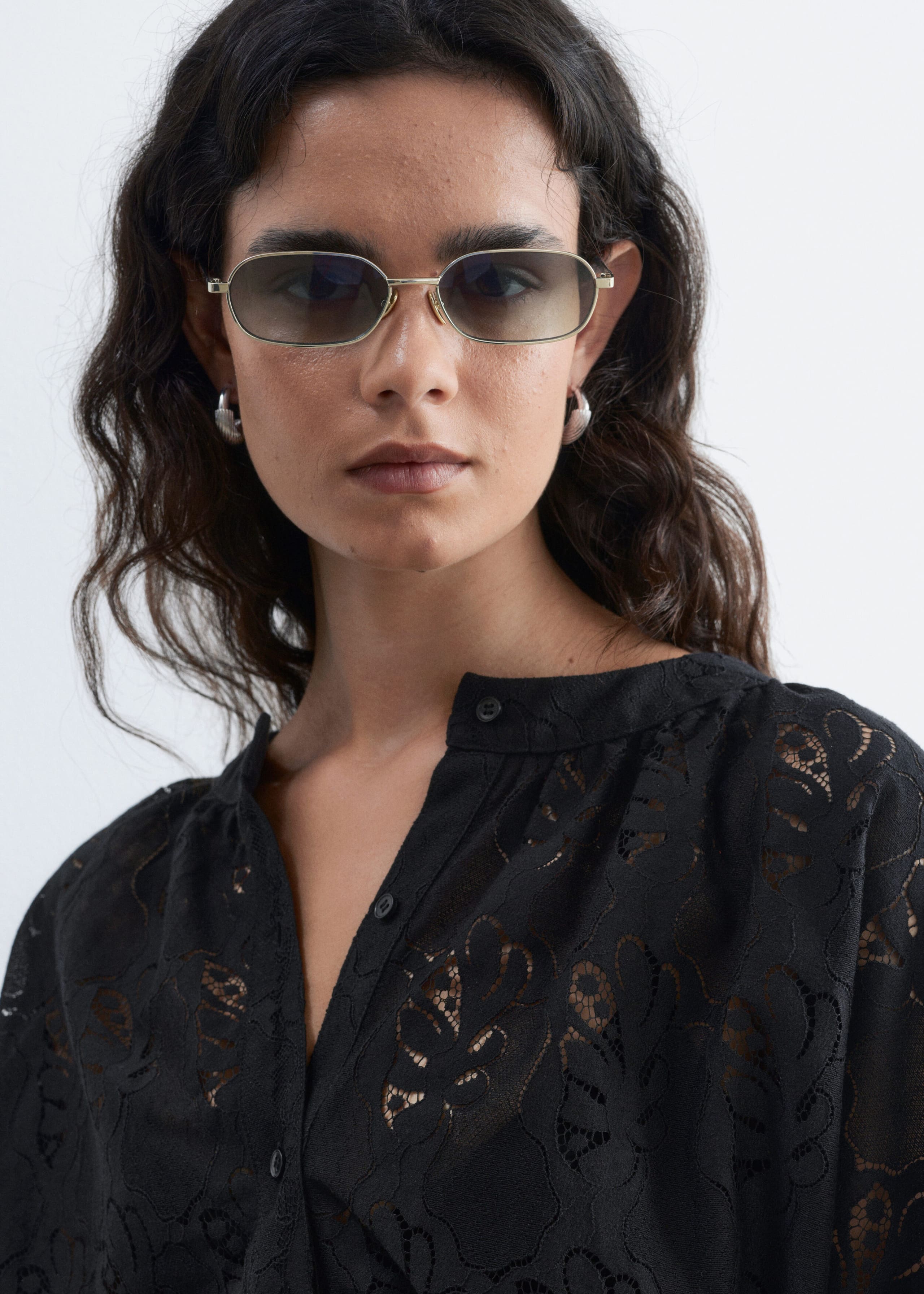 Lace Blouse - White - Lookbook