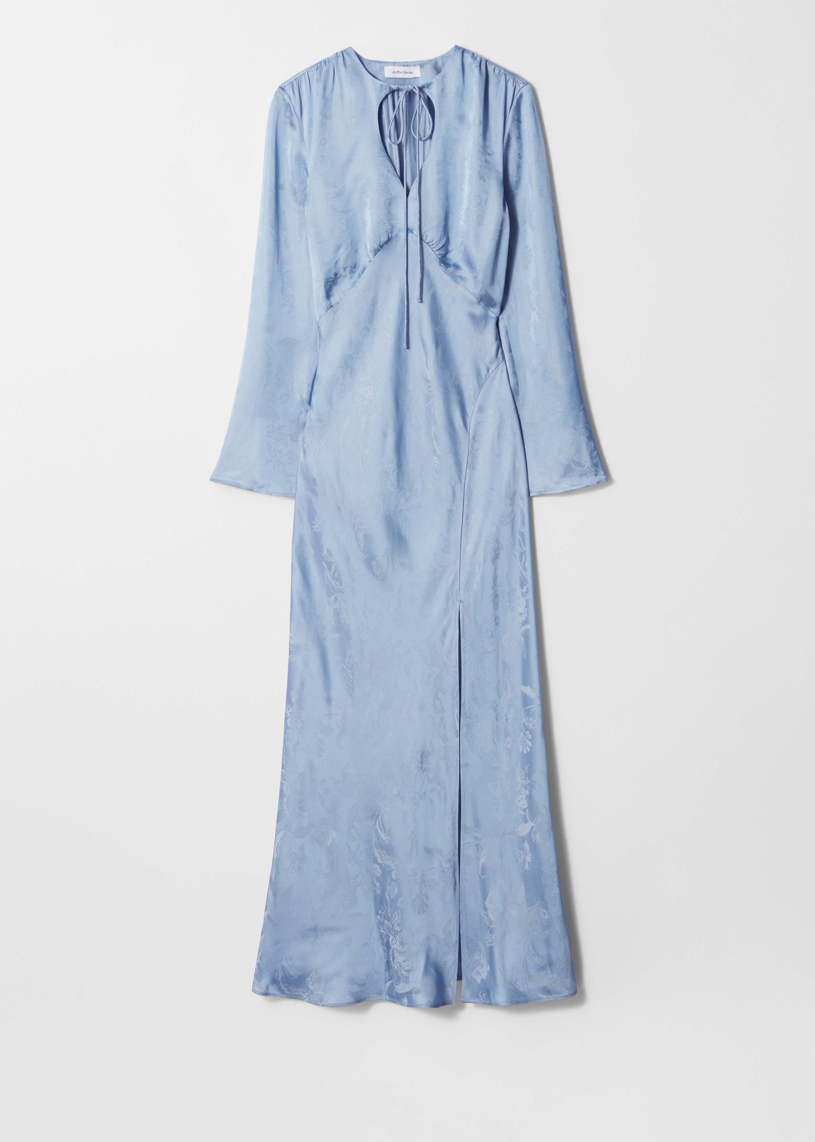 Jacquard maxi ruha - Világoskék