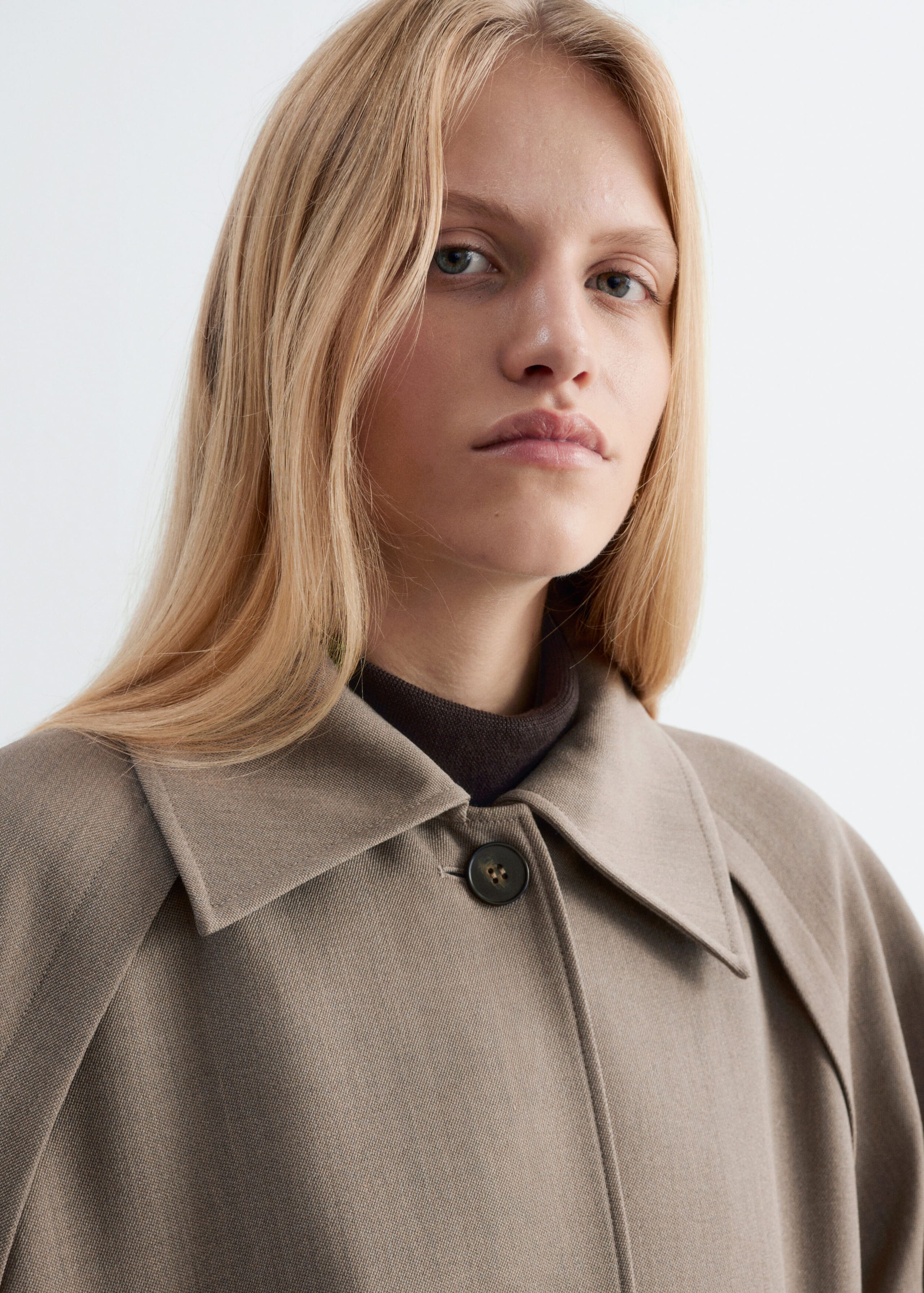 Tie-Belt Wool Trench Coat - Mole - Still Life