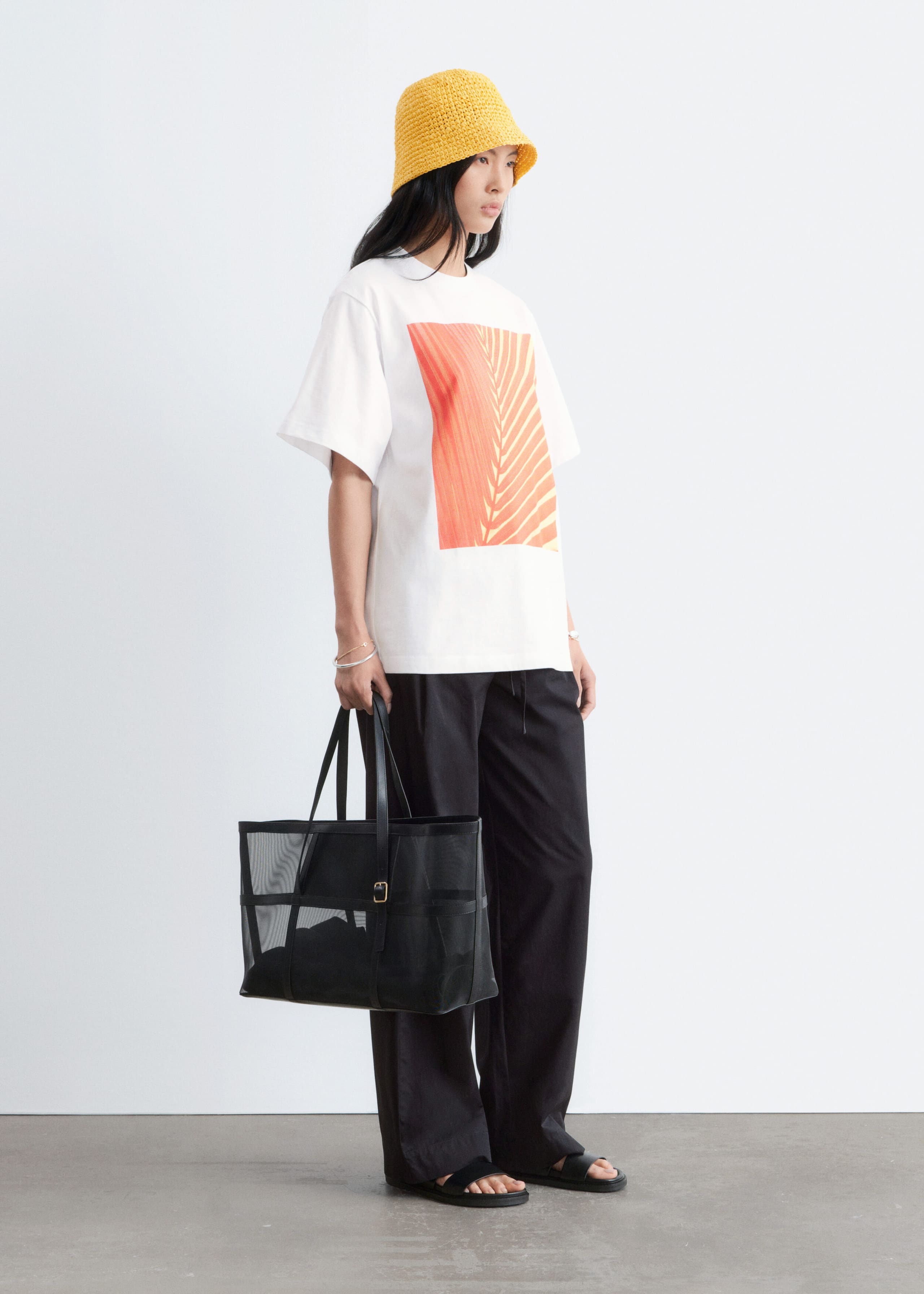 T-shirt imprimé et décontracté - Blanc/Imprimé - Lookbook