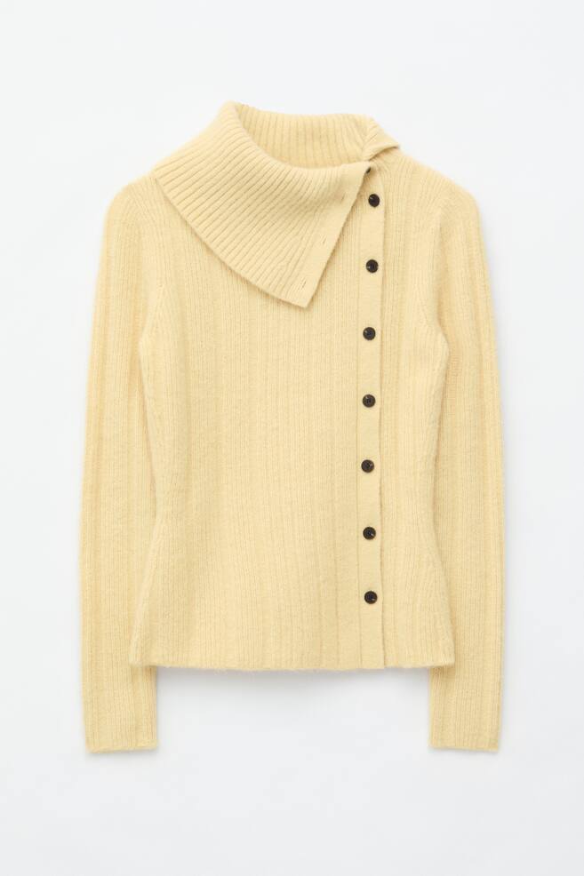Alpaca-Blend Cardigan - Cream - 1
