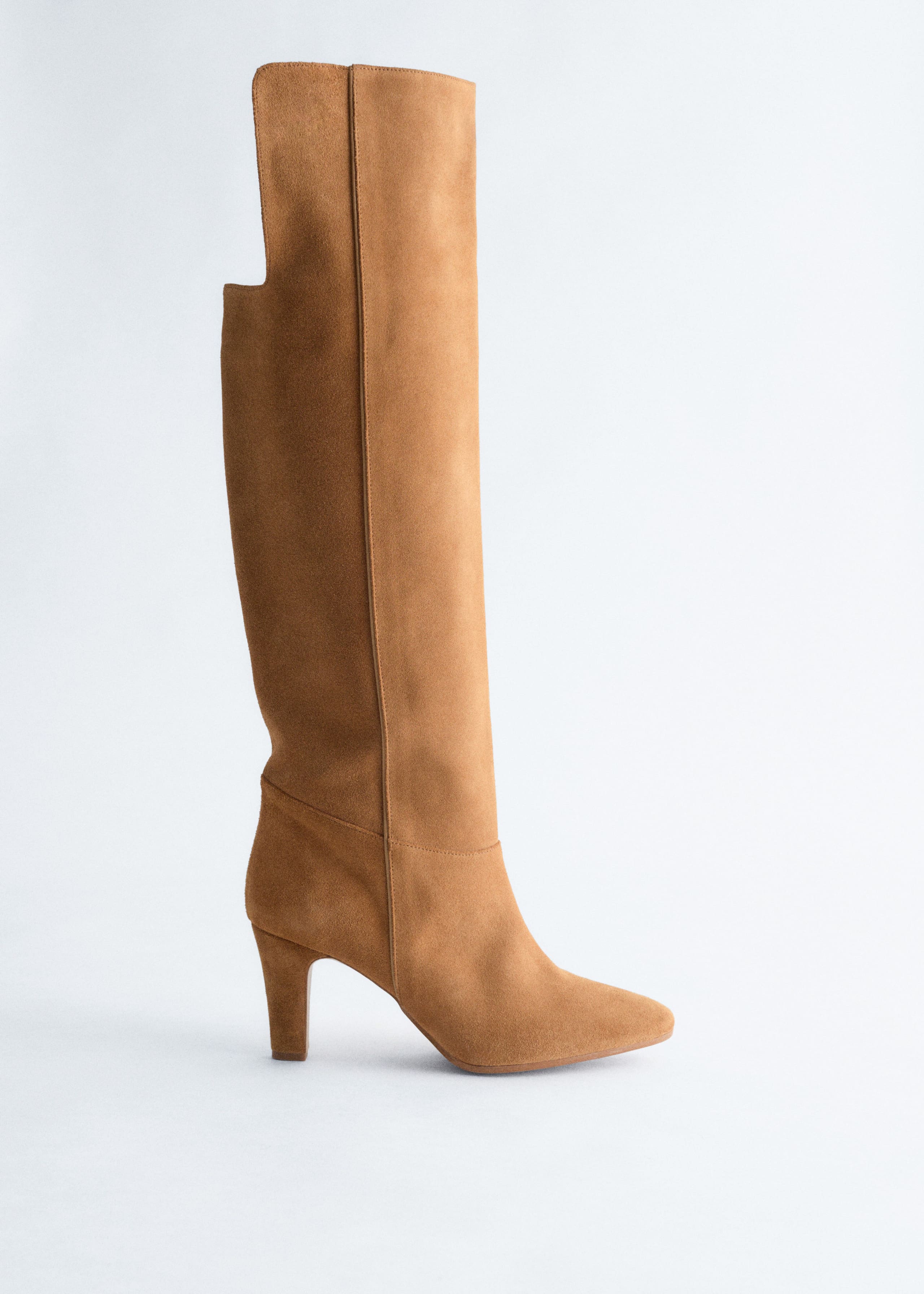 Image of Kniehohe Stiefel aus Veloursleder