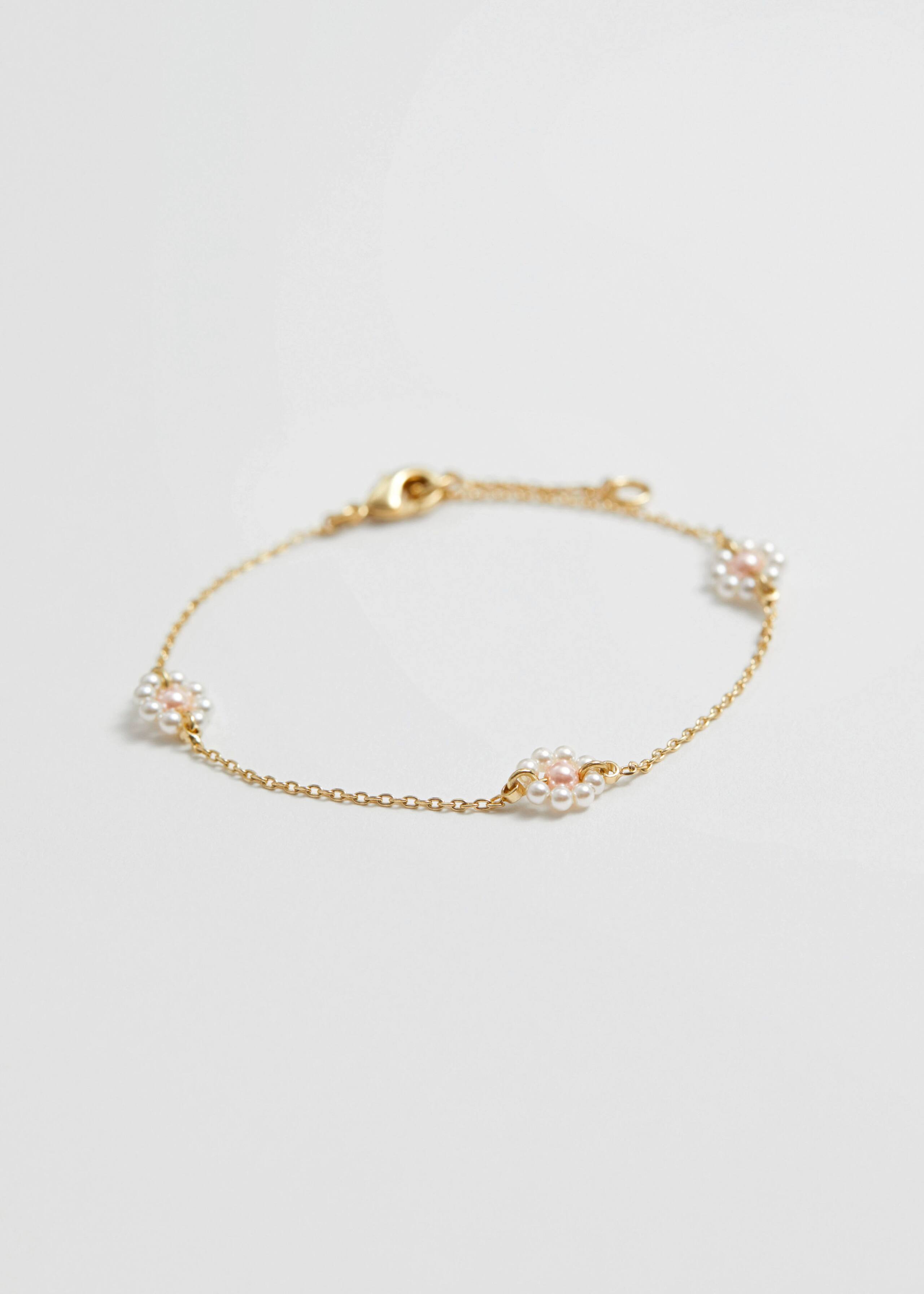 Pulsera de cadena de flores - Oro - Bodegón