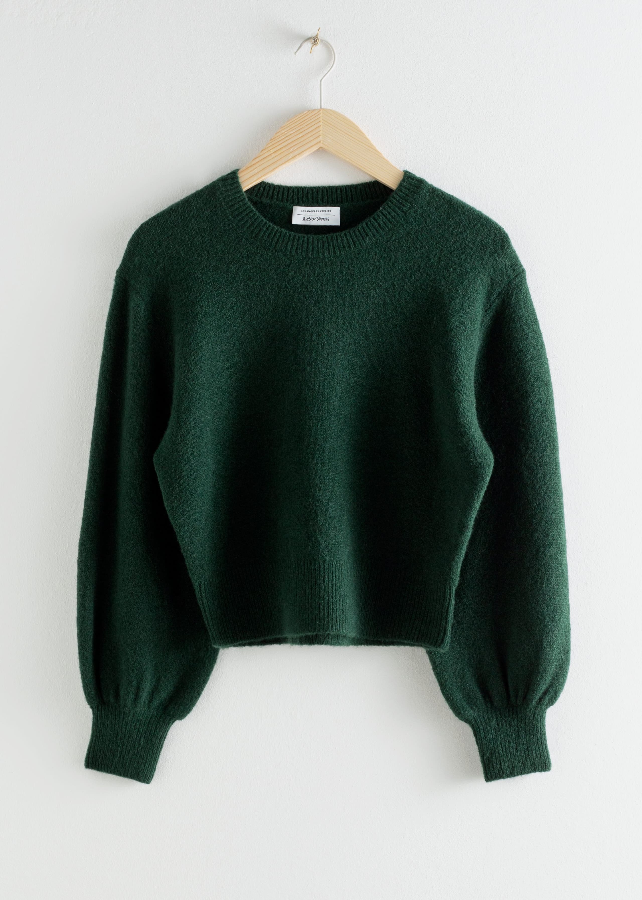 Cropped Relaxed Sweater - Dark Brown - Still Life