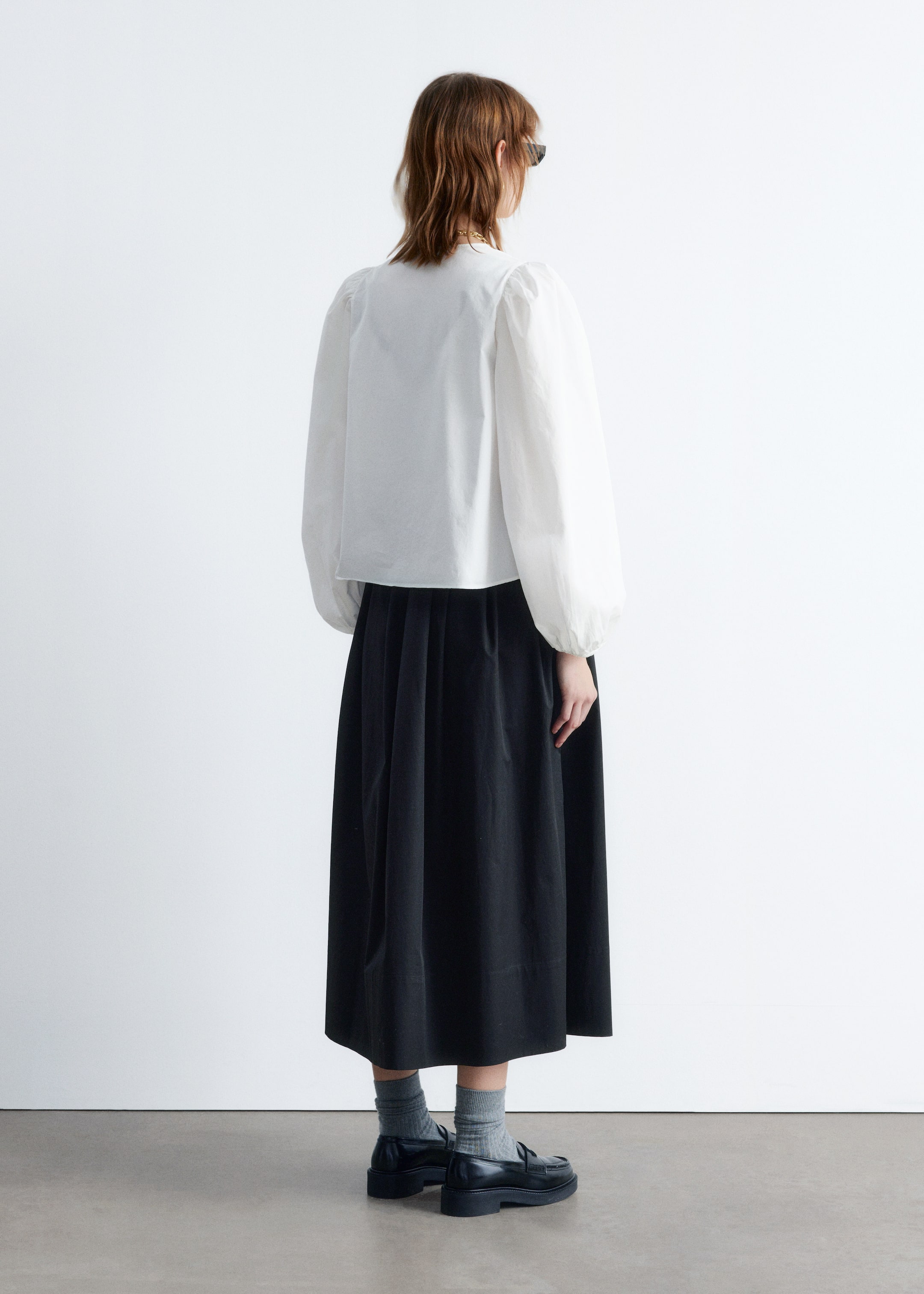 Visualizza immagine più grande: Blusa annodata sul davanti - Bianco - DONNA | H&M IT 5