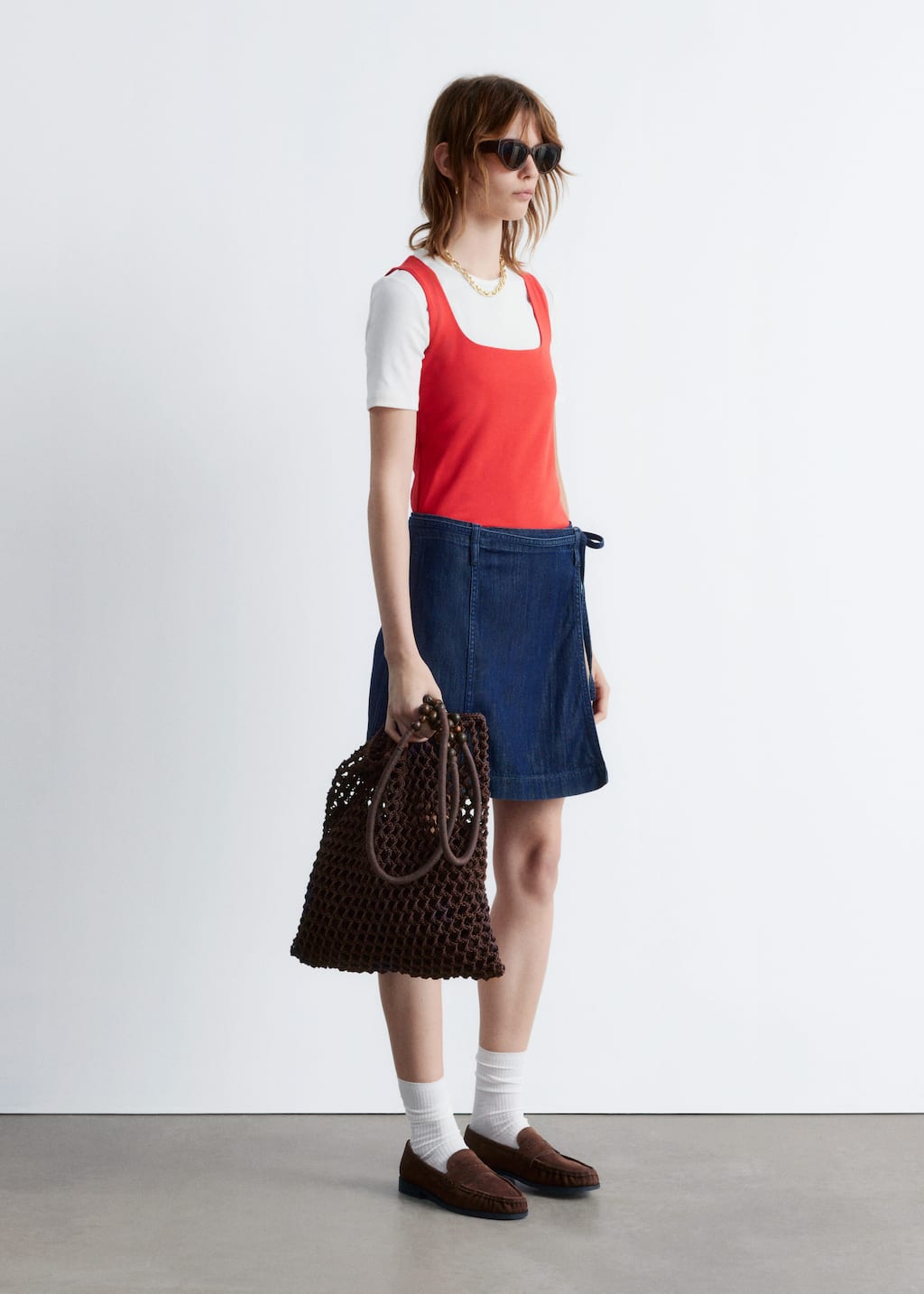 Image of Square-Neck Tank Top