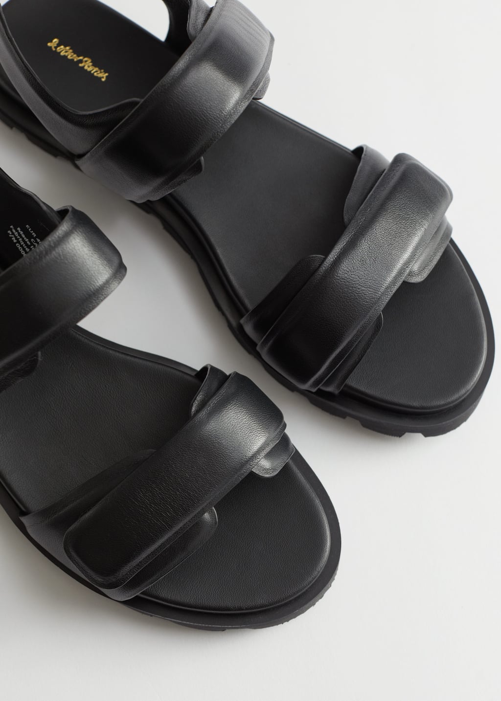 Velcro Strap Leather Sandals - {{variantName}} - Descriptive Detail