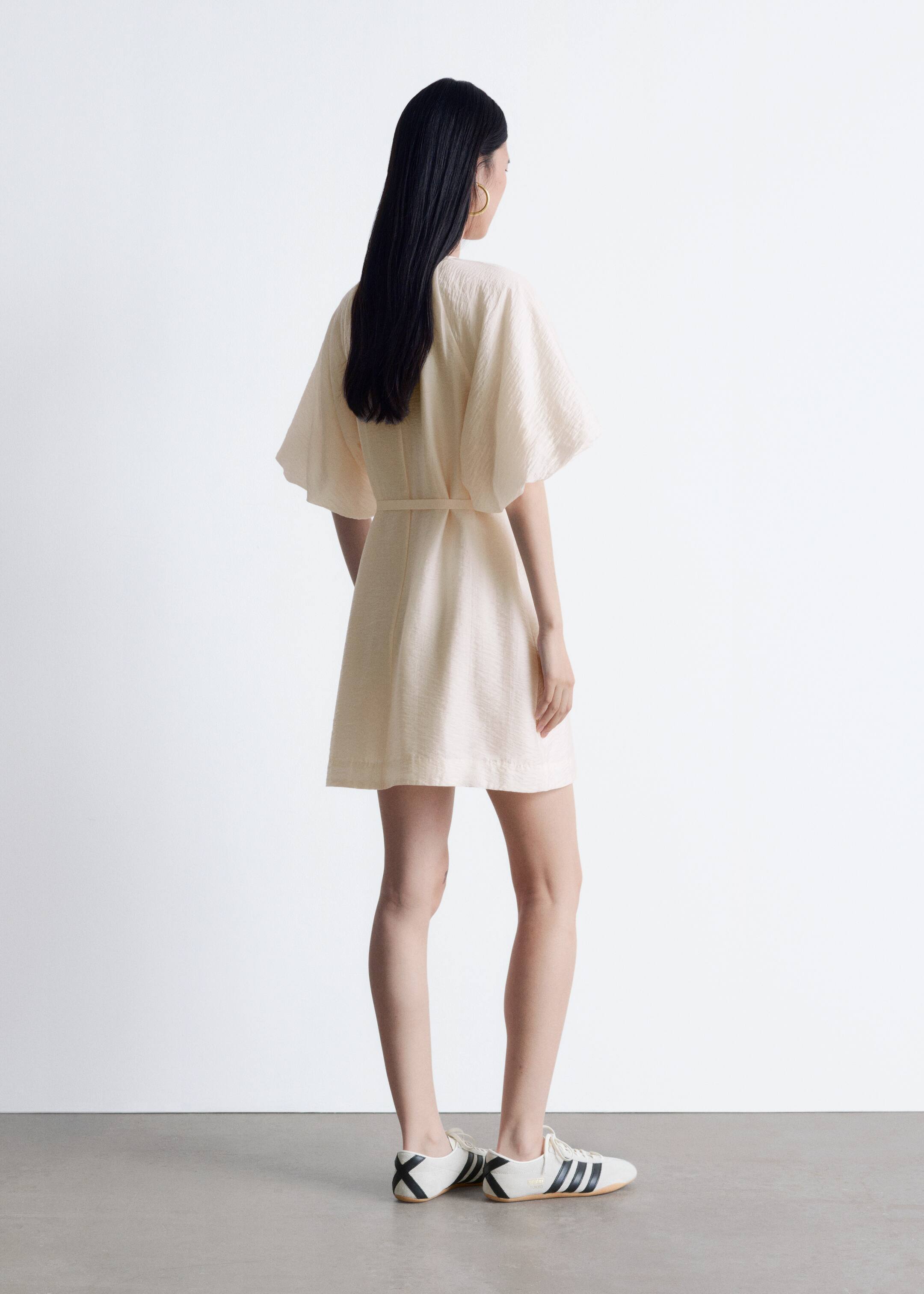 Agrandir l'image: Robe courte à manches volumineuses - Blanc - FEMME | H&M BE 5