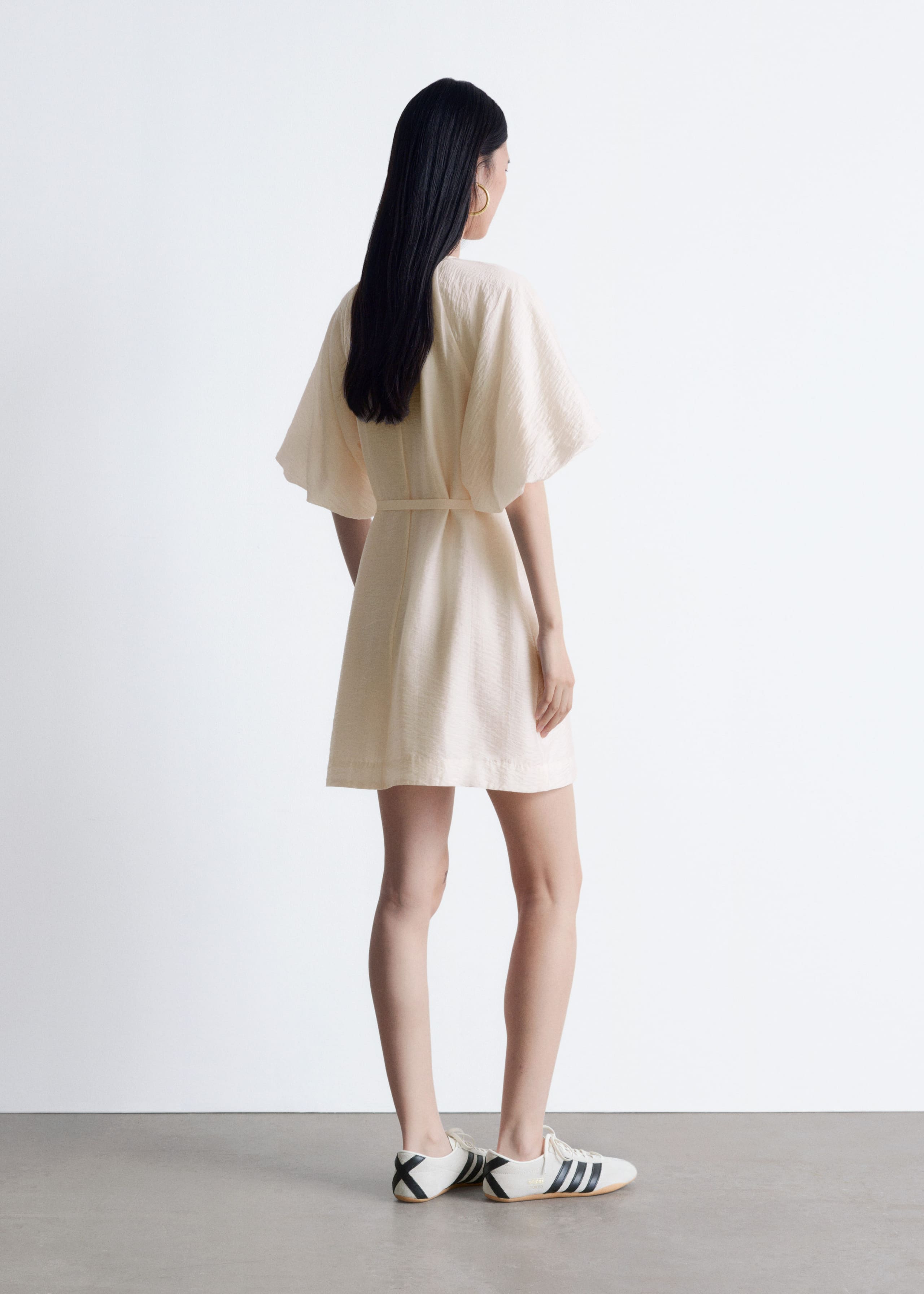 Image of Puff-Sleeve Mini Dress