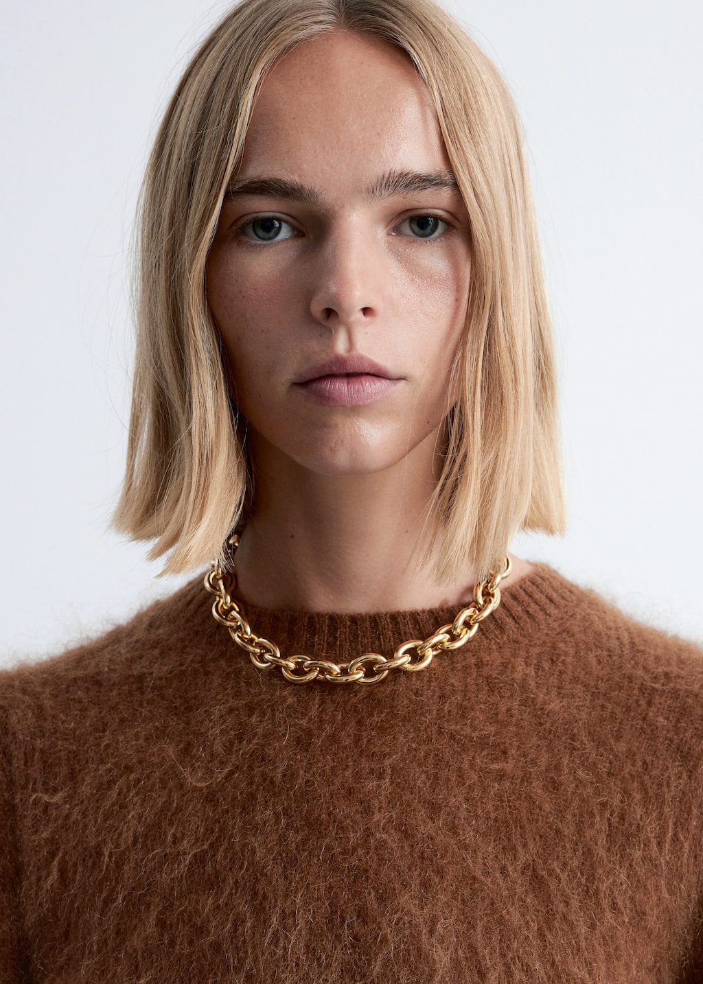 Image of Mohair-Blend Puff-Sleeve Jumper