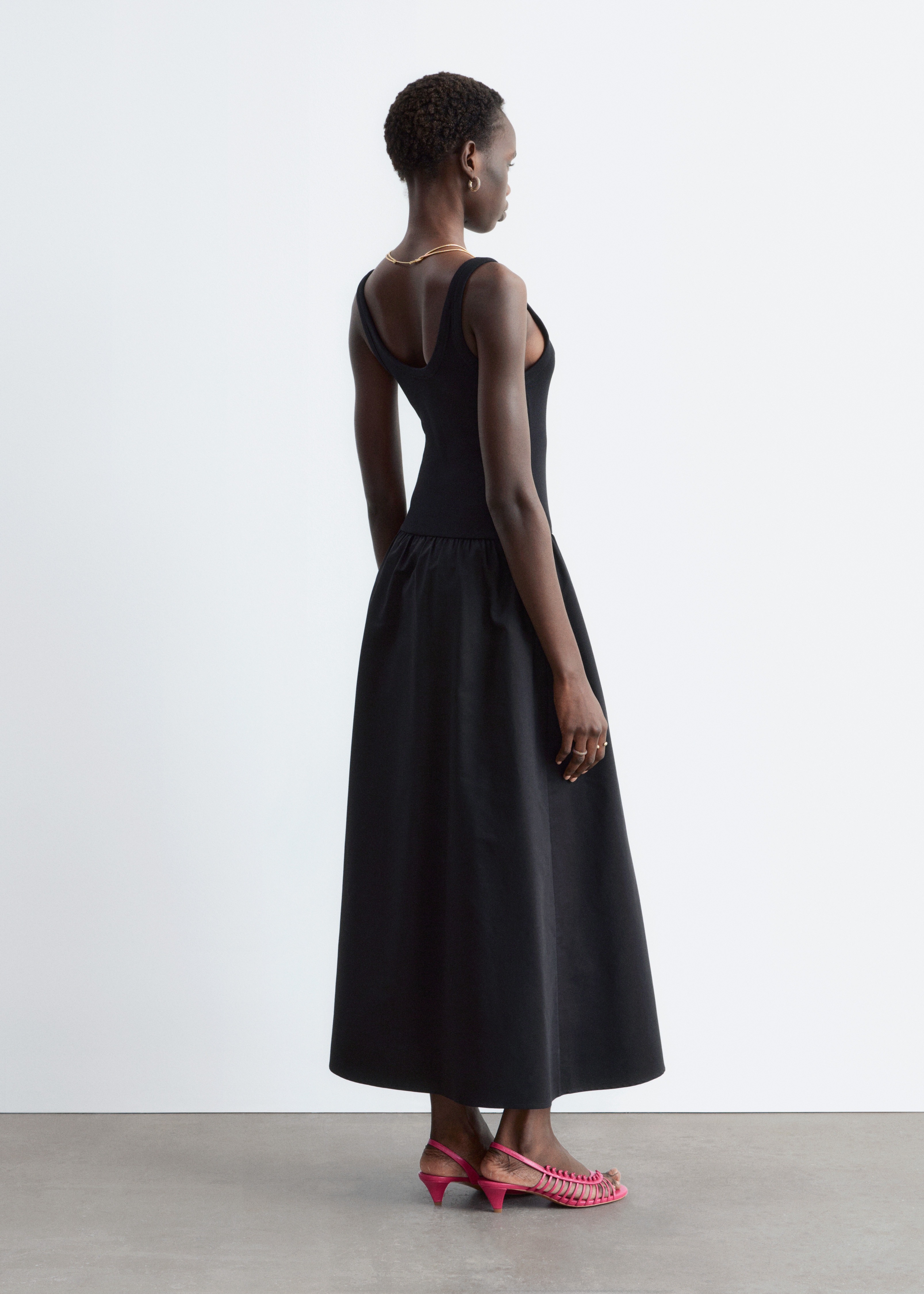 IWEMEK Abito retrò da donna, stile vintage, senza spalline, scollo a cuore, abito da cocktail, abito da sera, abito da festa, abito estivo, abito casual, rosso/nero, taglia media