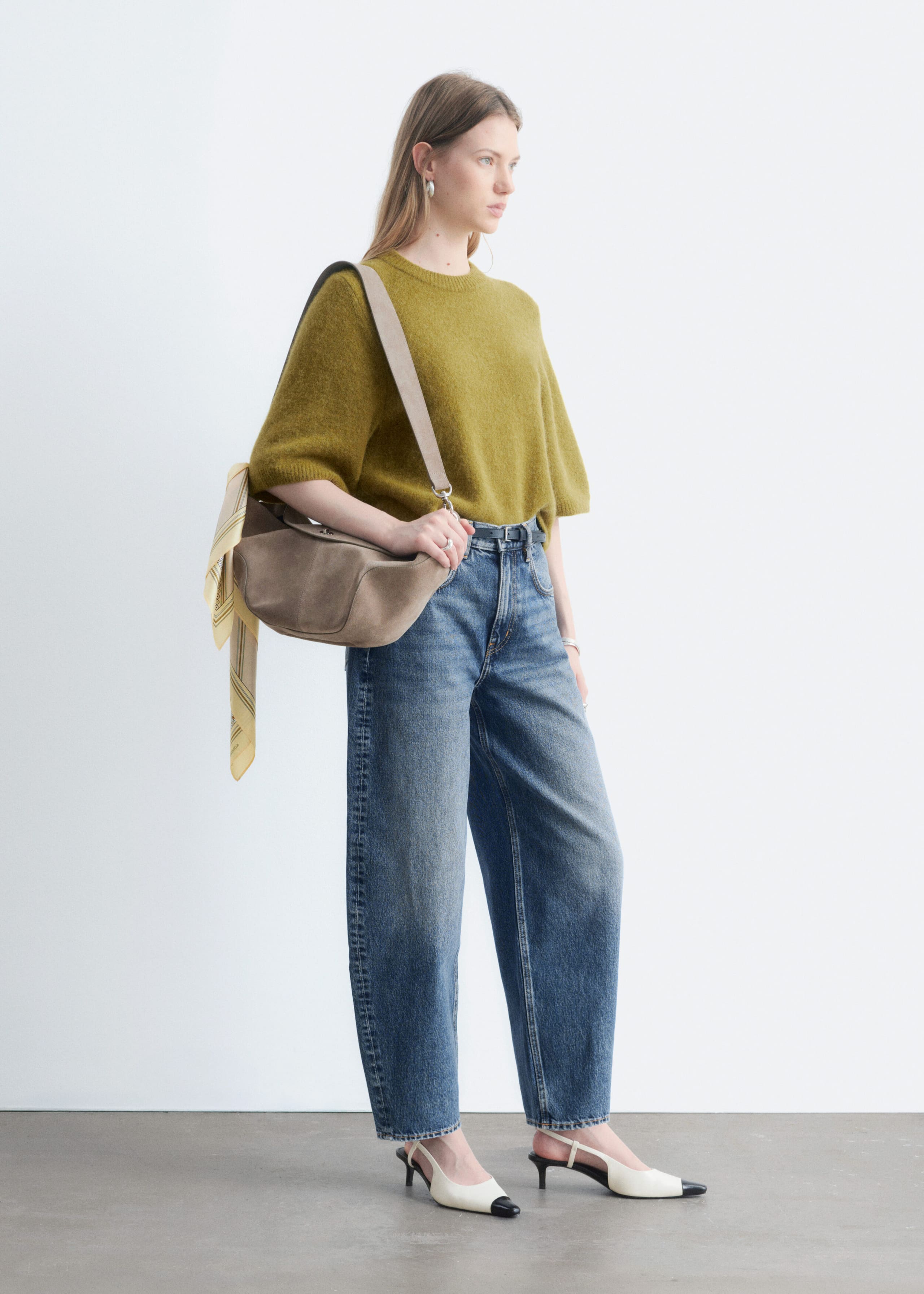 Alpaca-Blend Knitted T-Shirt - Chartreuse - Lookbook