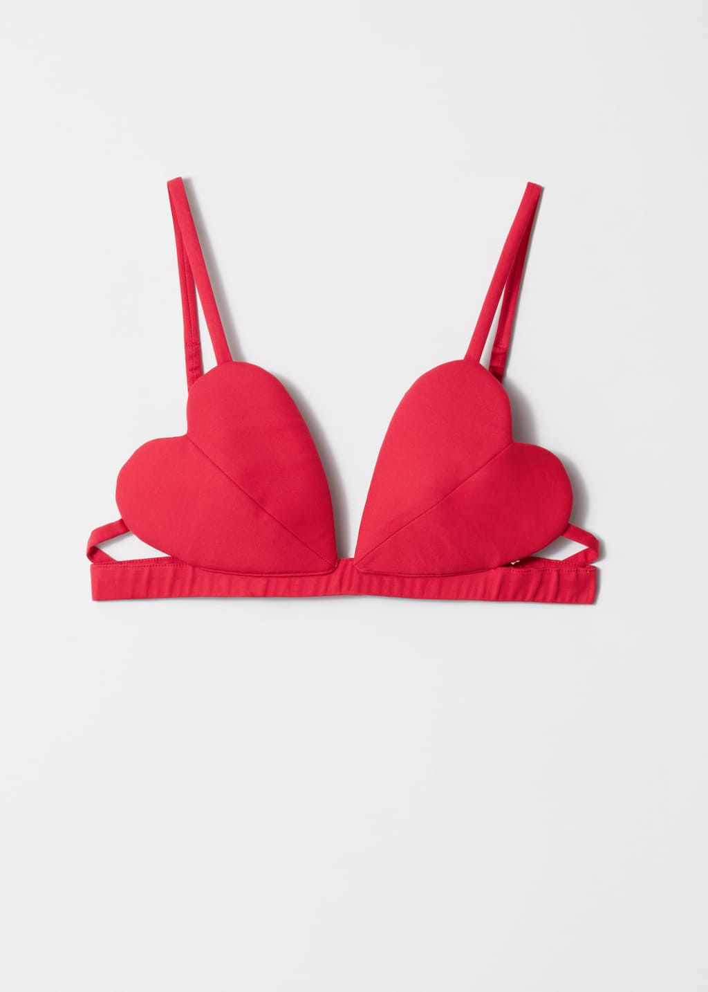 Top bralette w kształcie serca