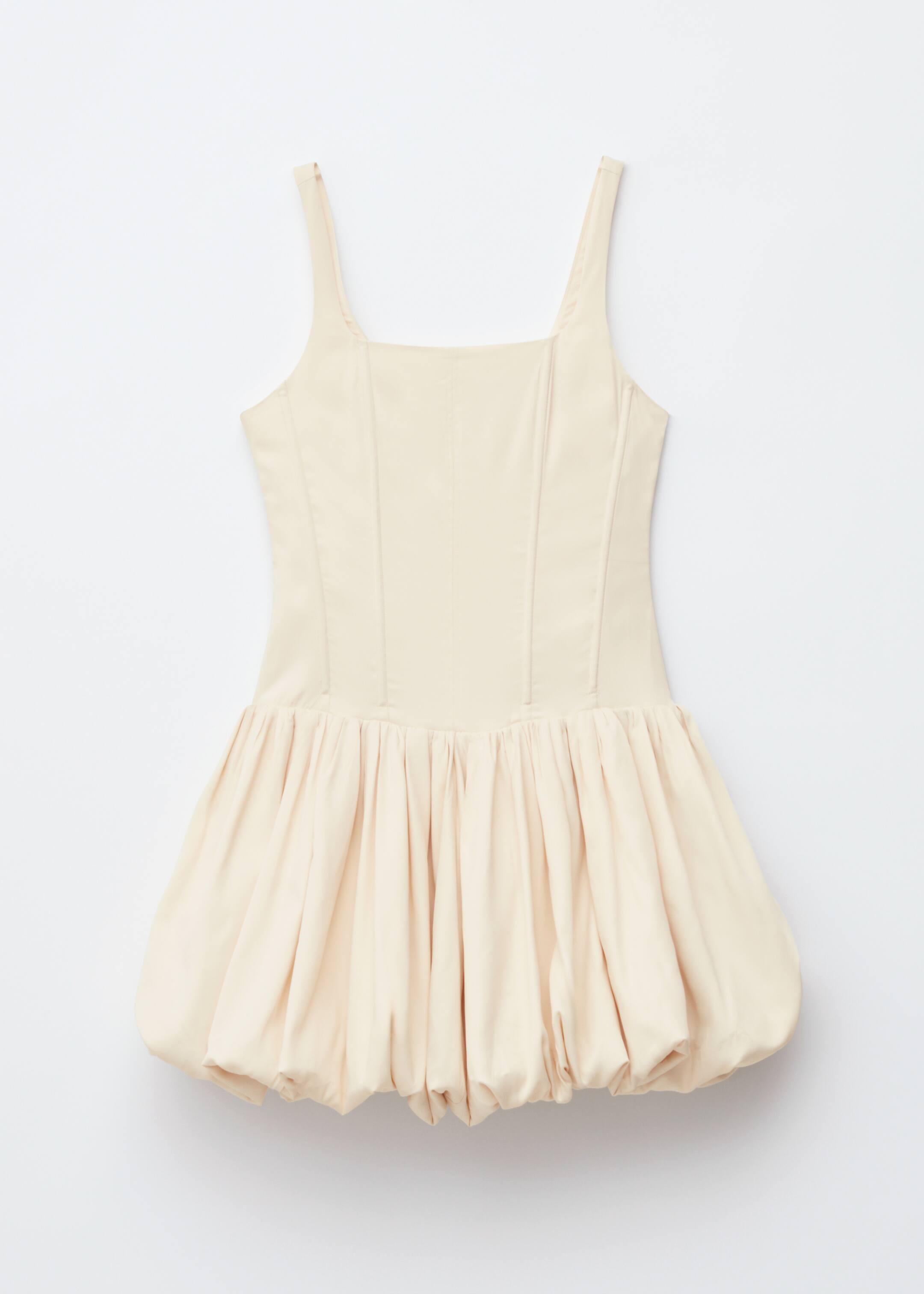 Zobrazit větší obrázek: Corset Bubble Mini Dress - Krémová - ŽENY | H&M CZ 5