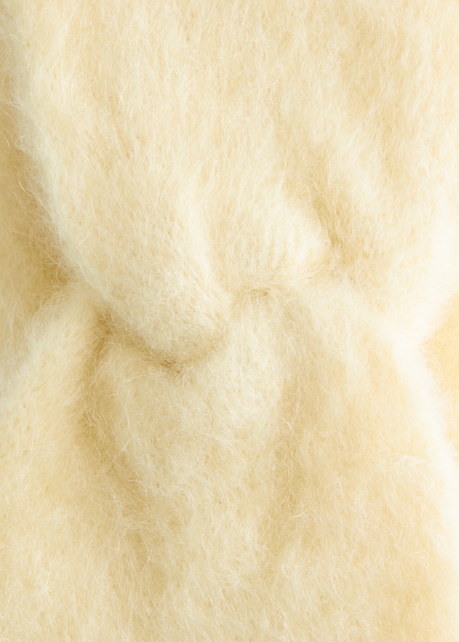 Mohair-Blend Twist-Front Headband - Light Yellow - 2