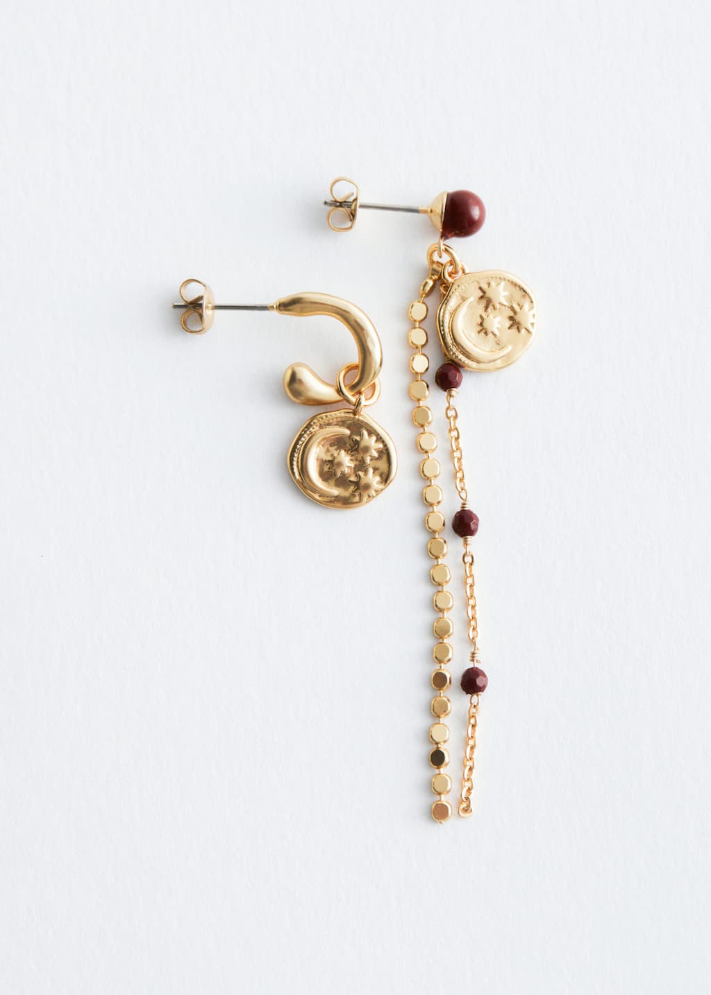 Image of Charm Hoop Earrings