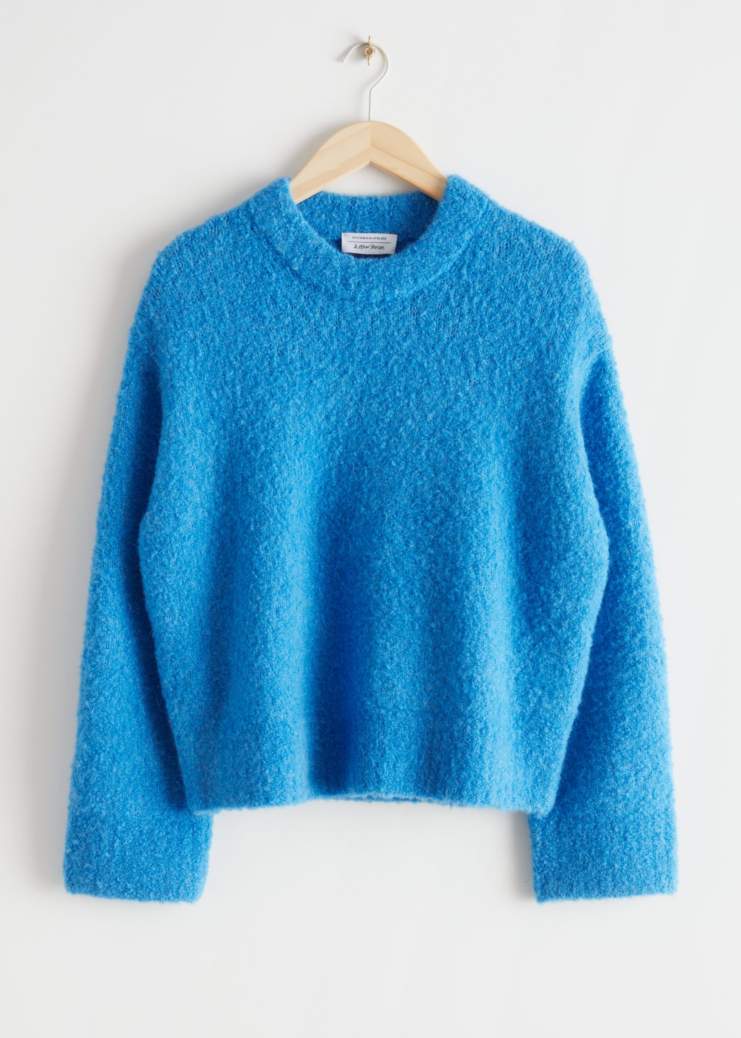 Relaxed Wool Knit Sweater - Cream - Bodegón