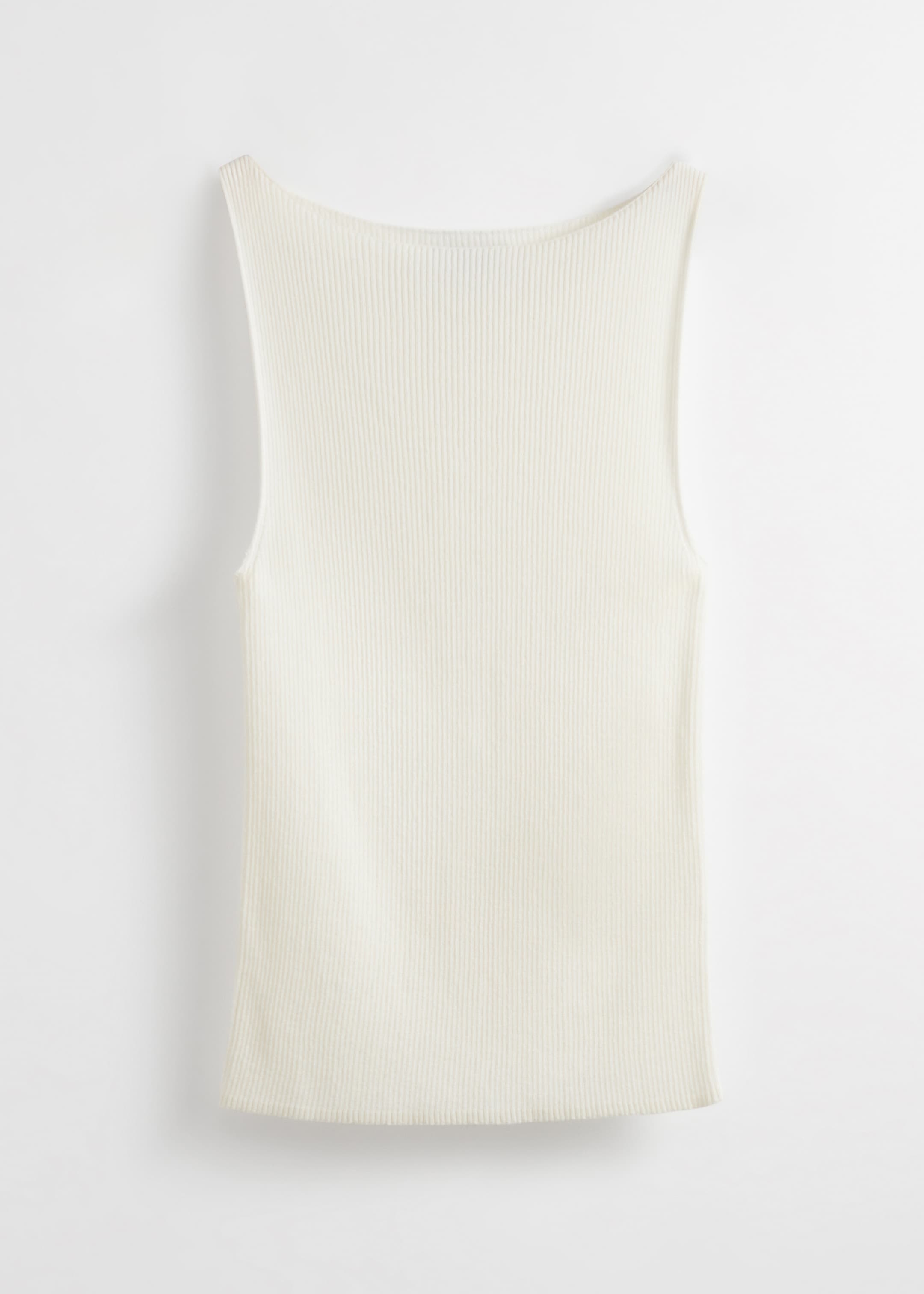 Größeres Bild ansehen: Rippstrick-Tanktop - Weiß - Ladies | H&M DE 5