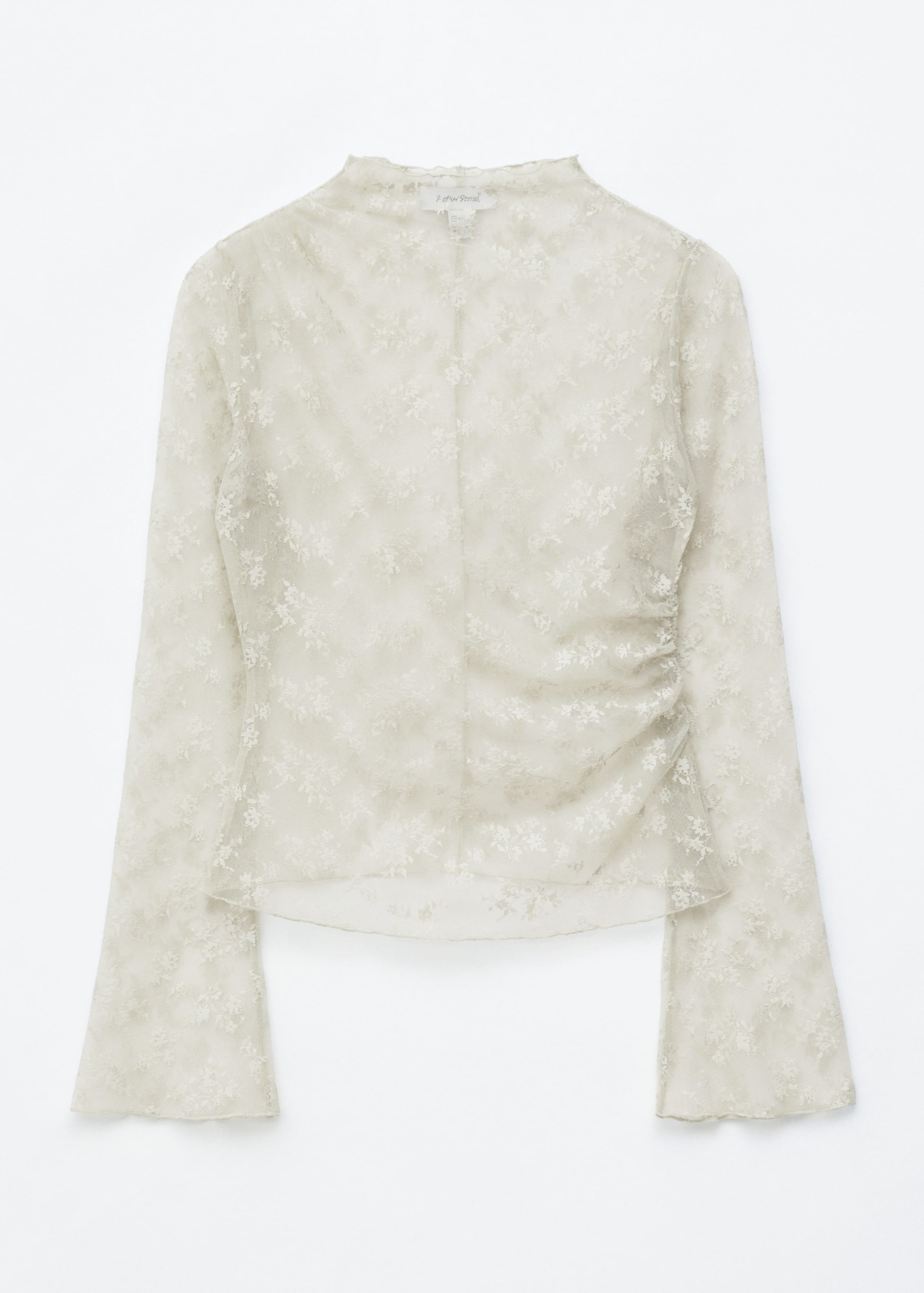 Image of Long-Sleeve Lace Top