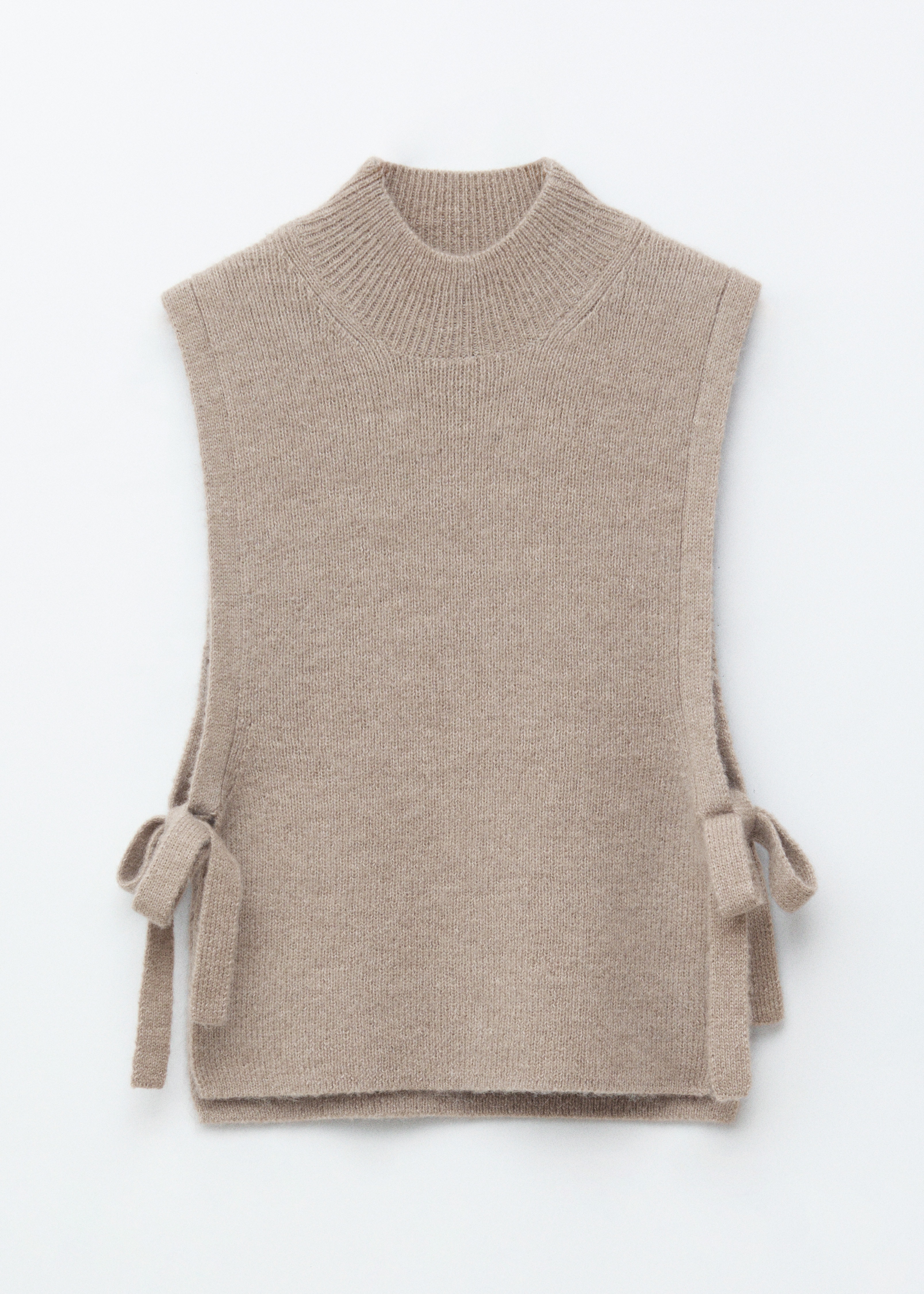 Plastron à col en laine - Taupe/Gris/Rouge/Marron foncé/Bleu marine