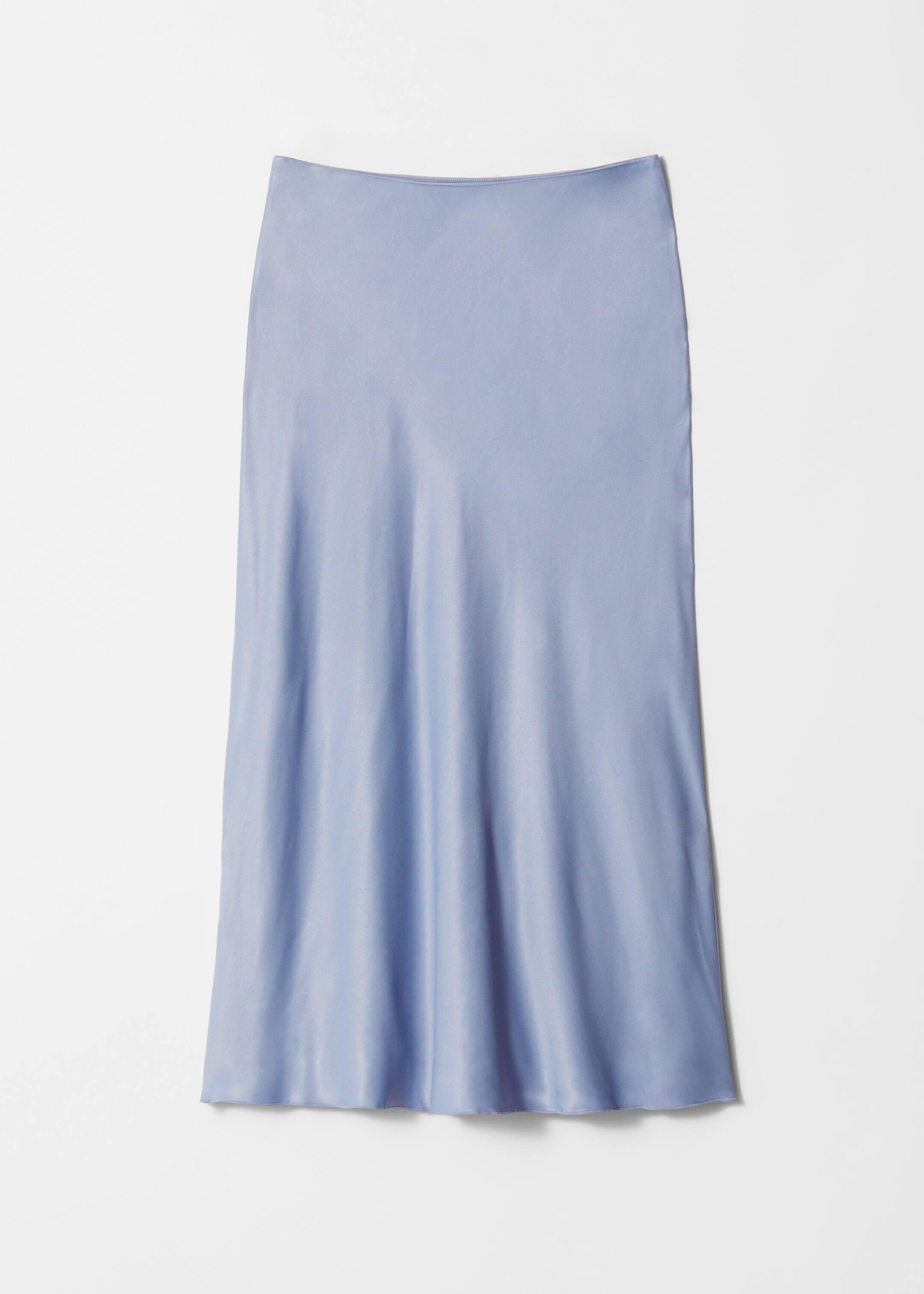 View larger image: Satin Midi Skirt - Light Blue - Ladies | H&M GB 4