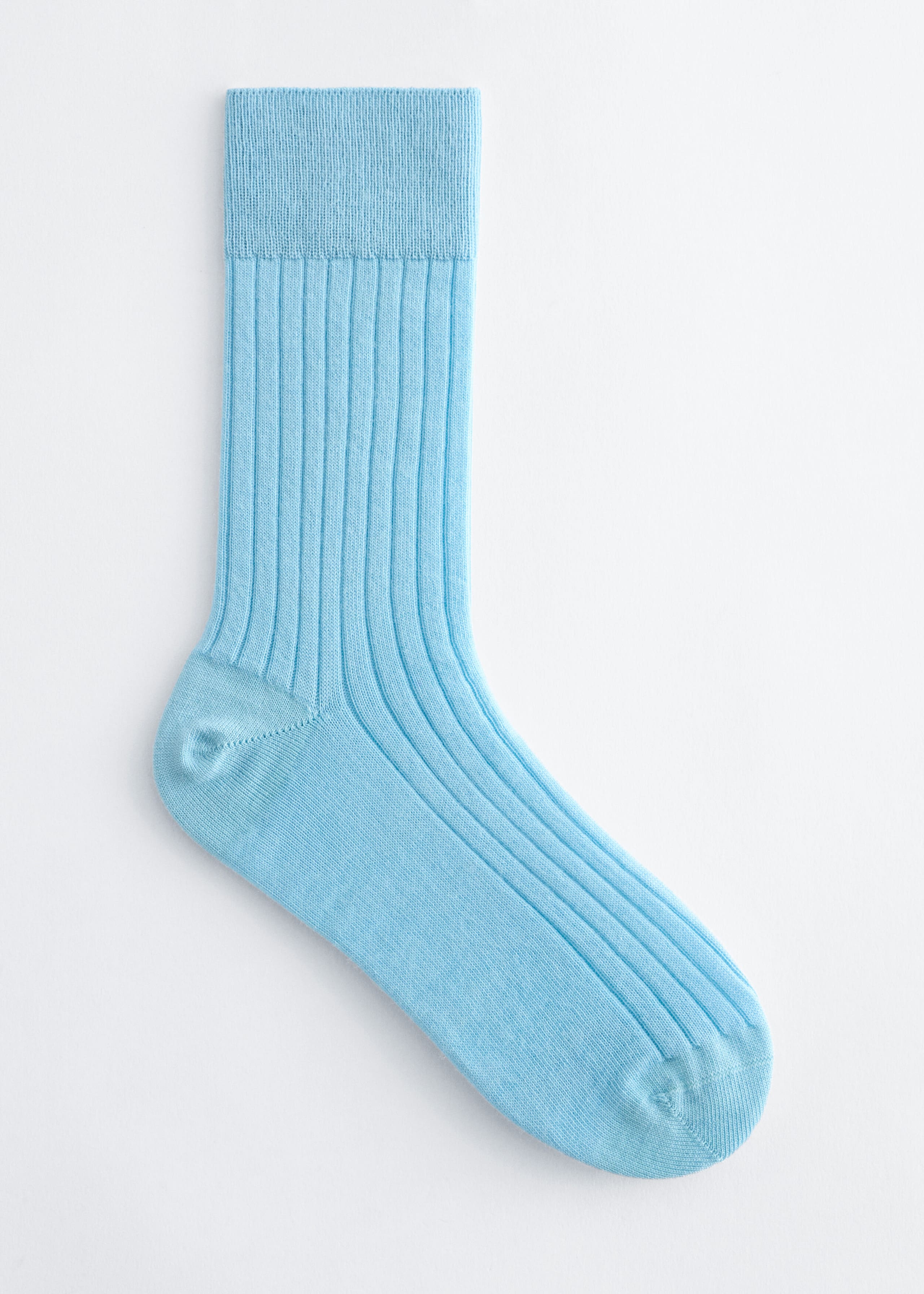 Wool-Blend Socksf - Light Blue - Still Life