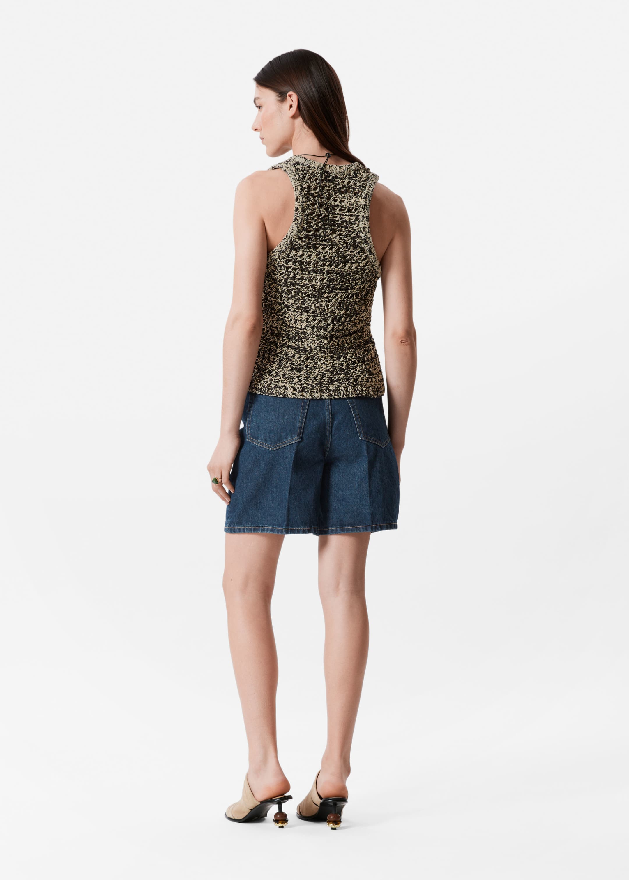 Visualizza immagine più grande: Canotta in maglia - Beige/Marrone - DONNA | H&M IT 5