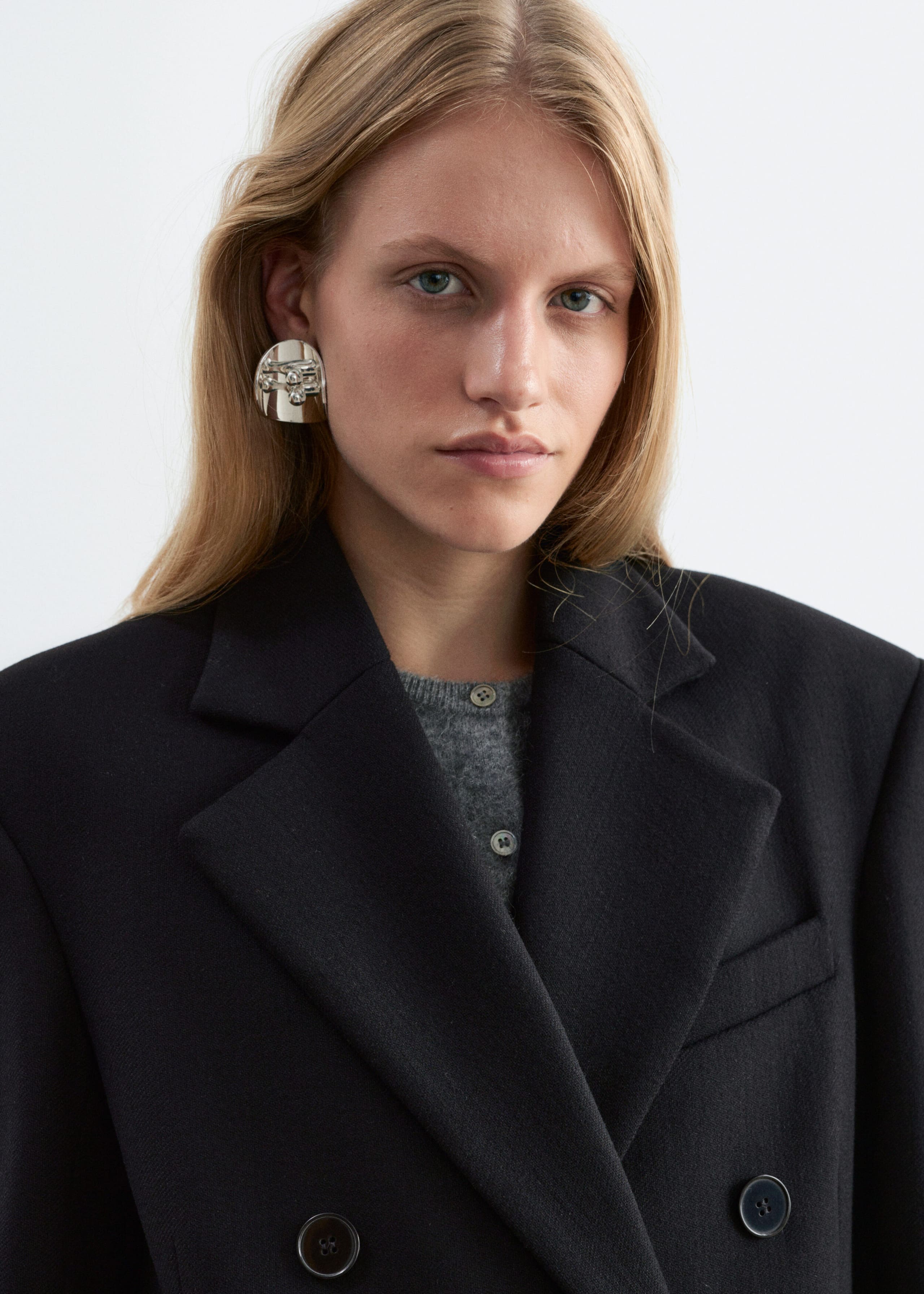 Long Wool Coat - Brown - Lookbook