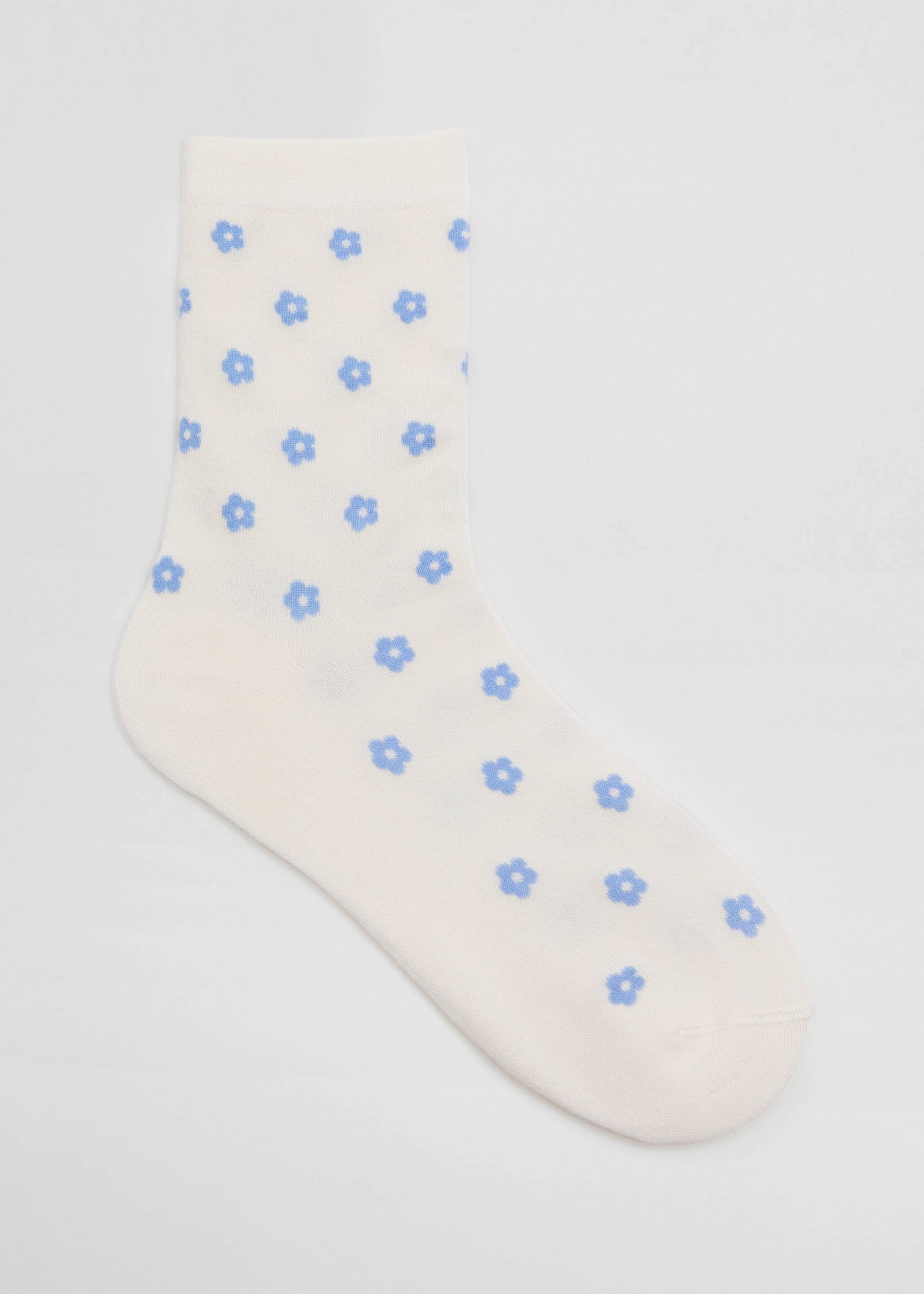Floral Socks - White - Still Life