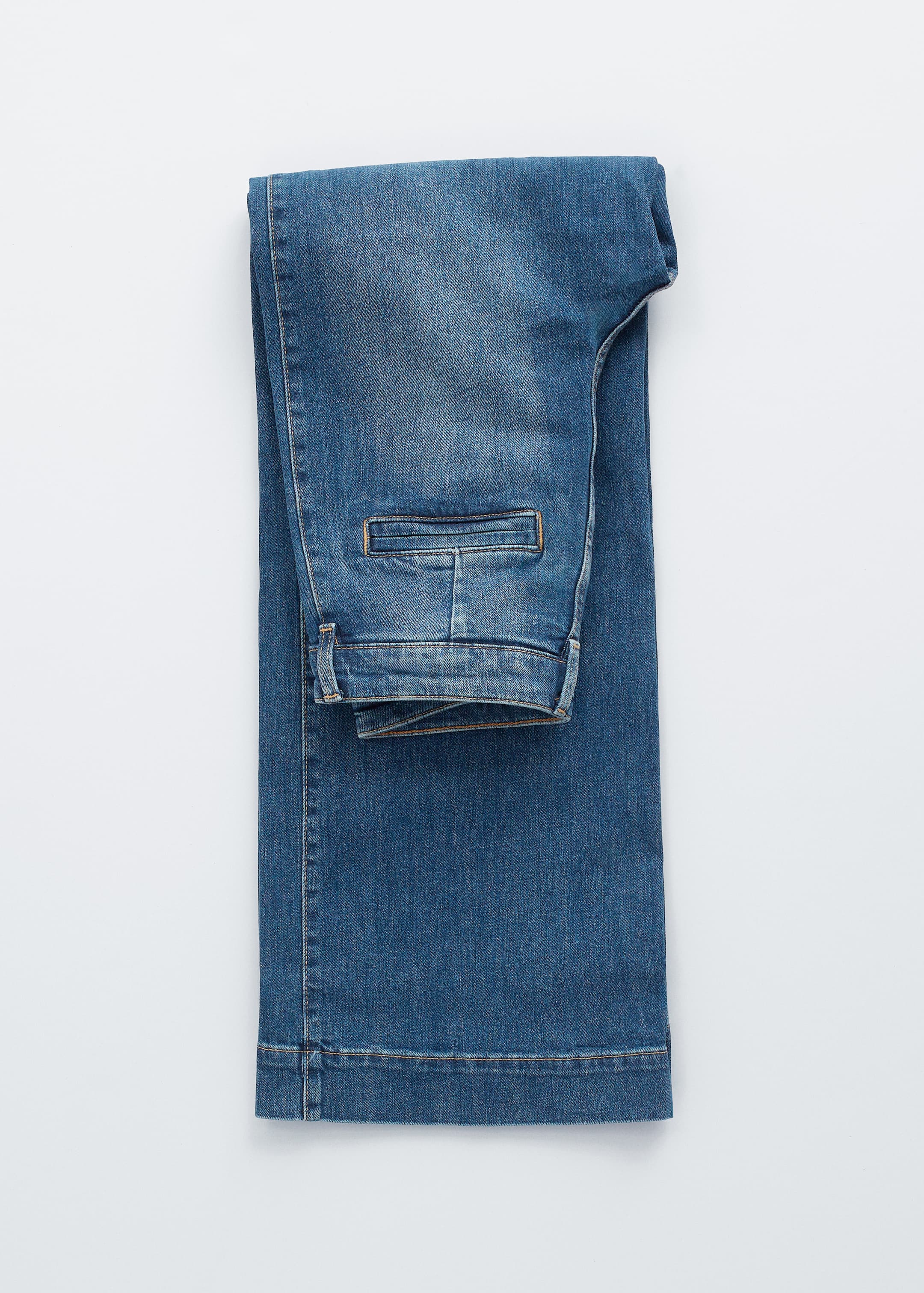 Zobacz większy obraz: Jeansy regular z szerokimi nogawkami - Niebieski sprany - ONA | H&M PL 7