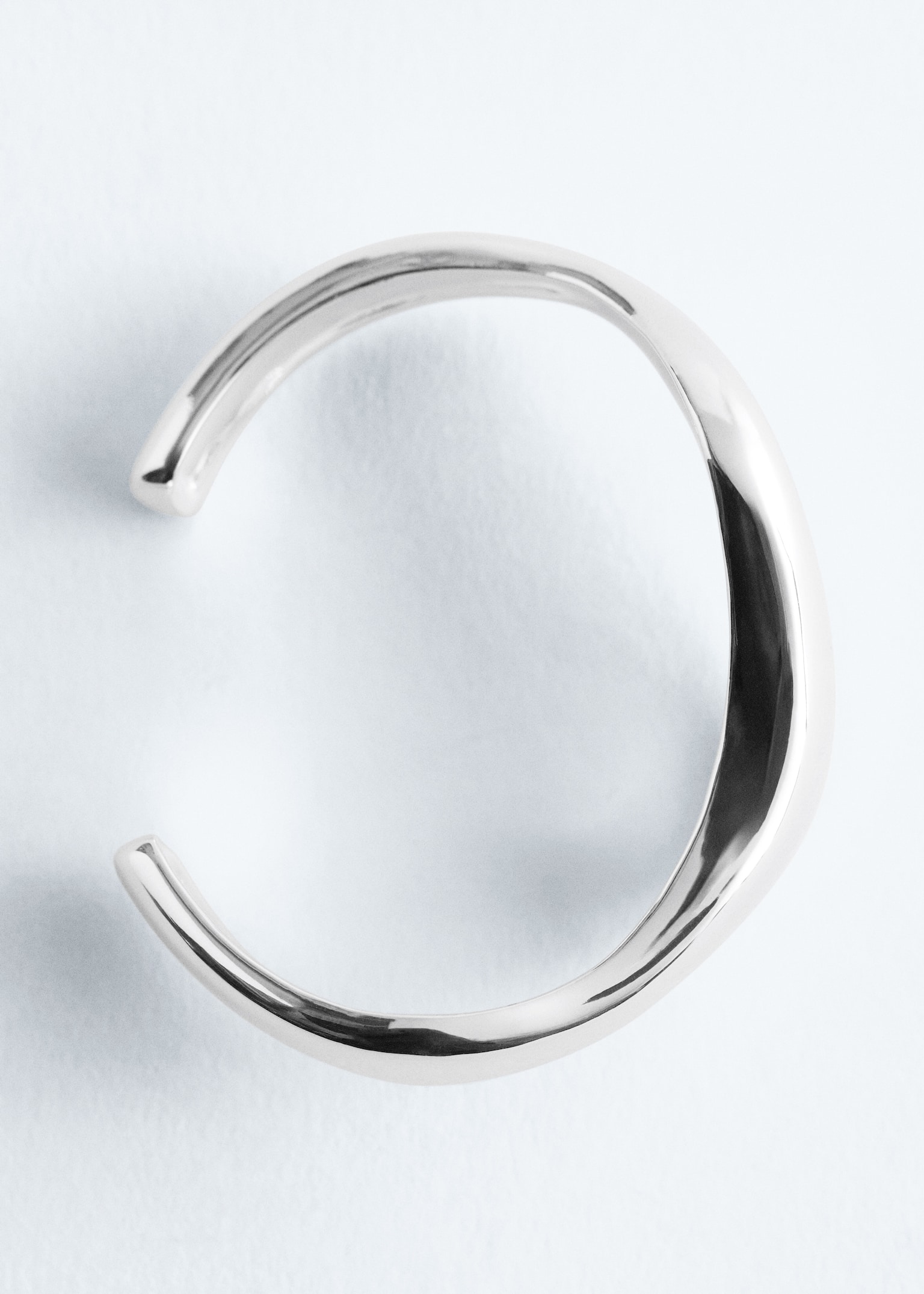 Wavy Cuff Bracelet - Silver - 3