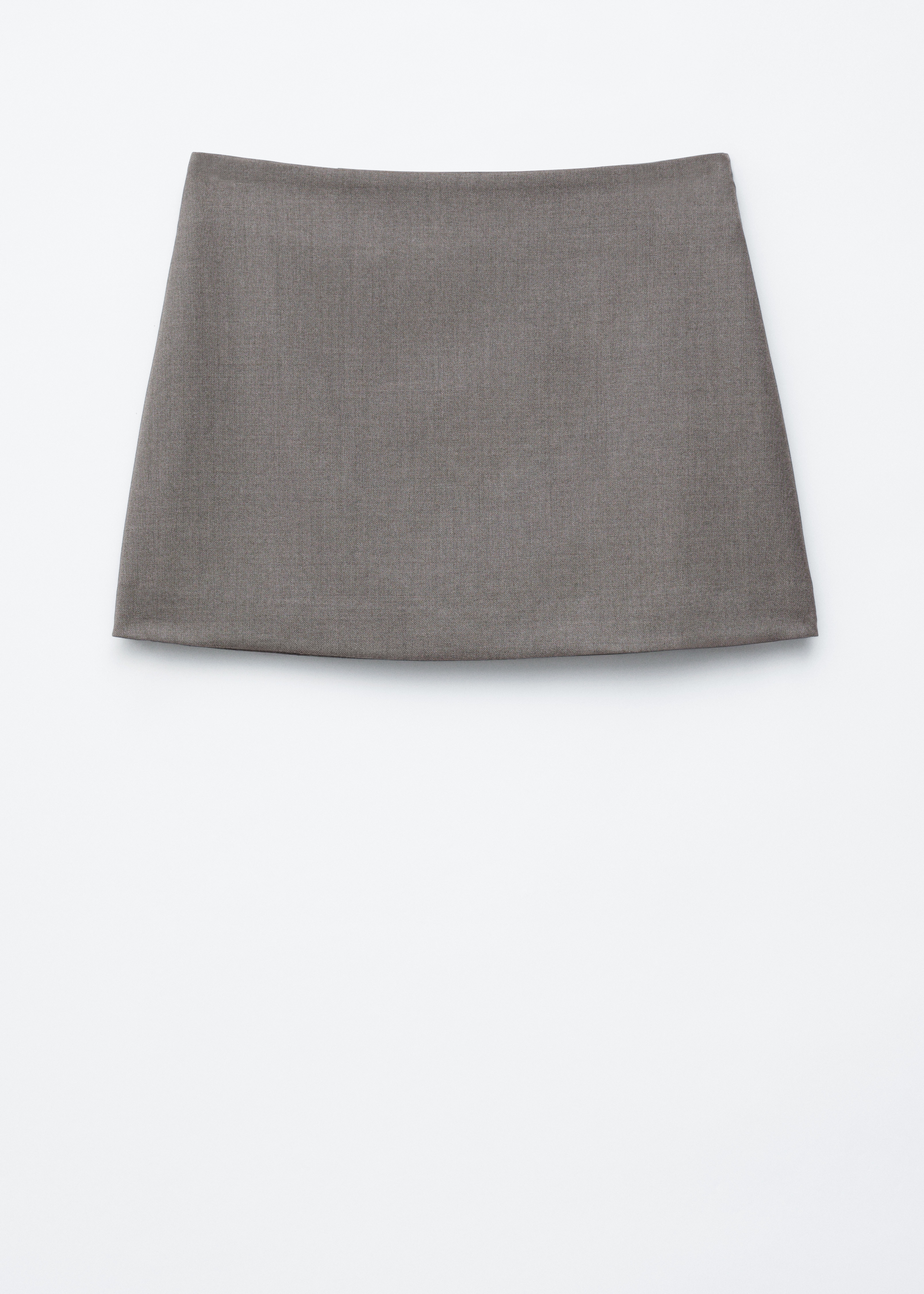 Mini-jupe trapèze - Gris foncé