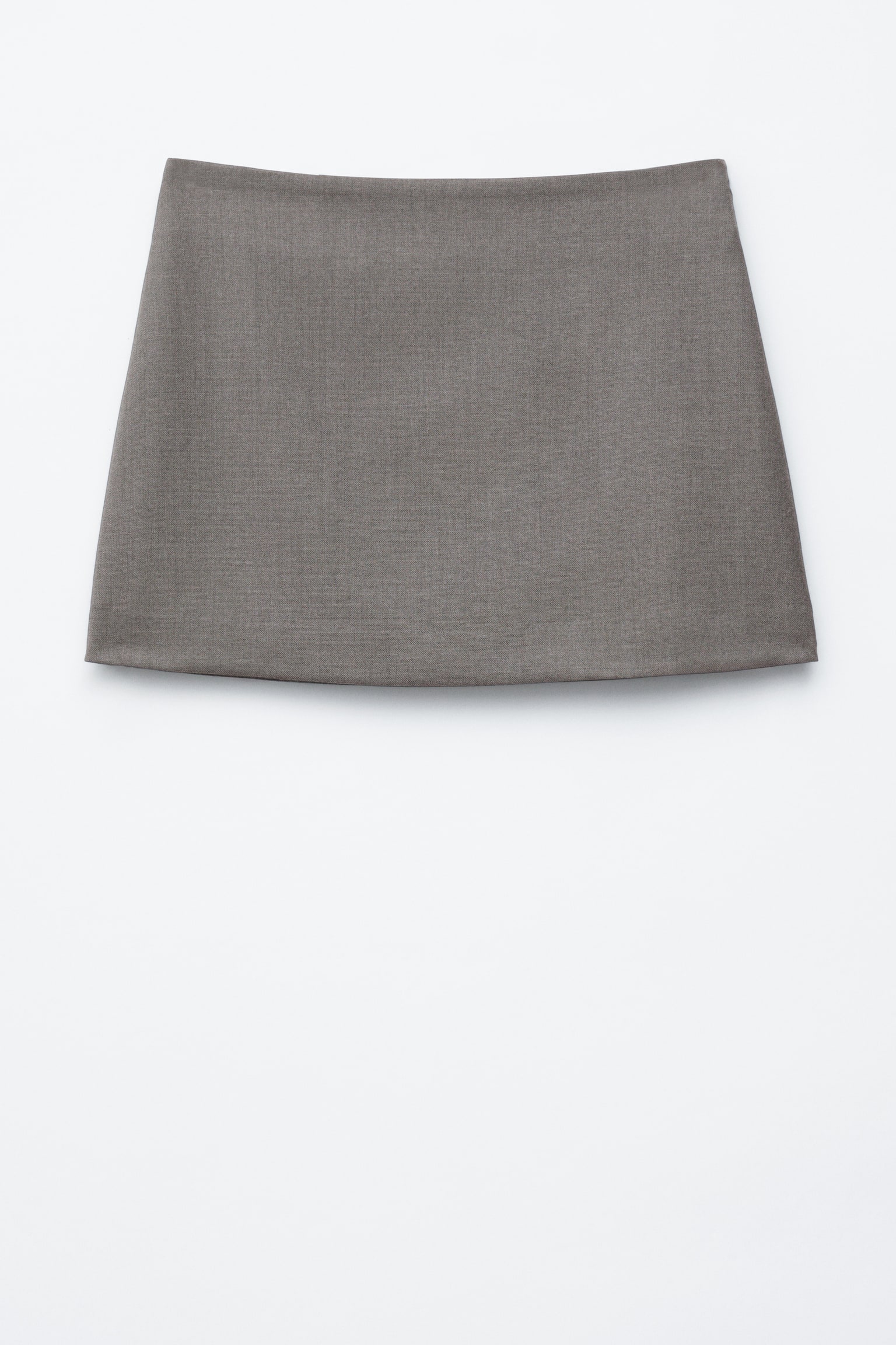 Μίνι Φούστα Α-γραμμής - Σκούρο Γκρι - 1