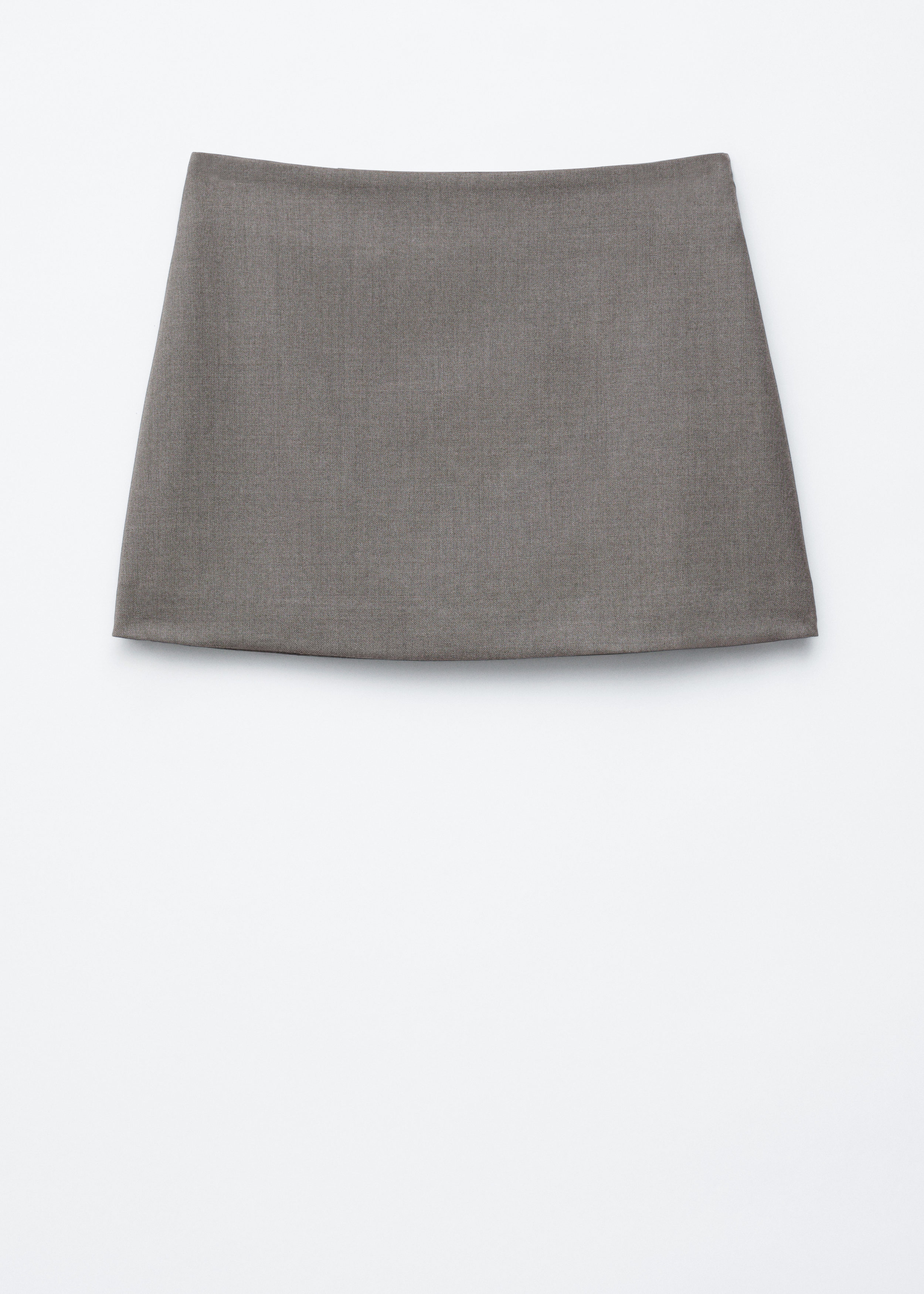 Pleated Wool Mini Skirt - Dark Grey - & Other Stories US