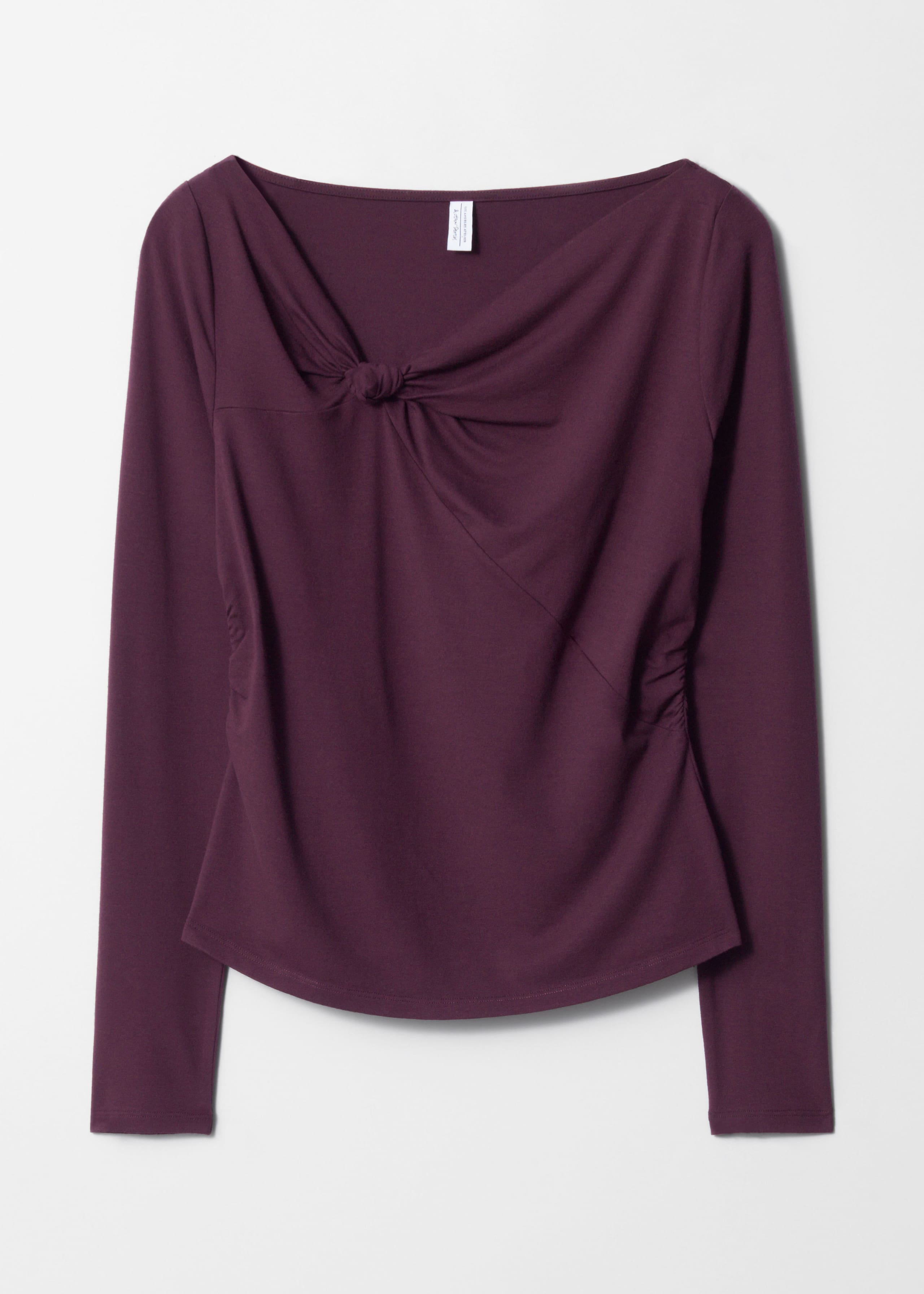 Draped Knotted Top - Beige - Still Life