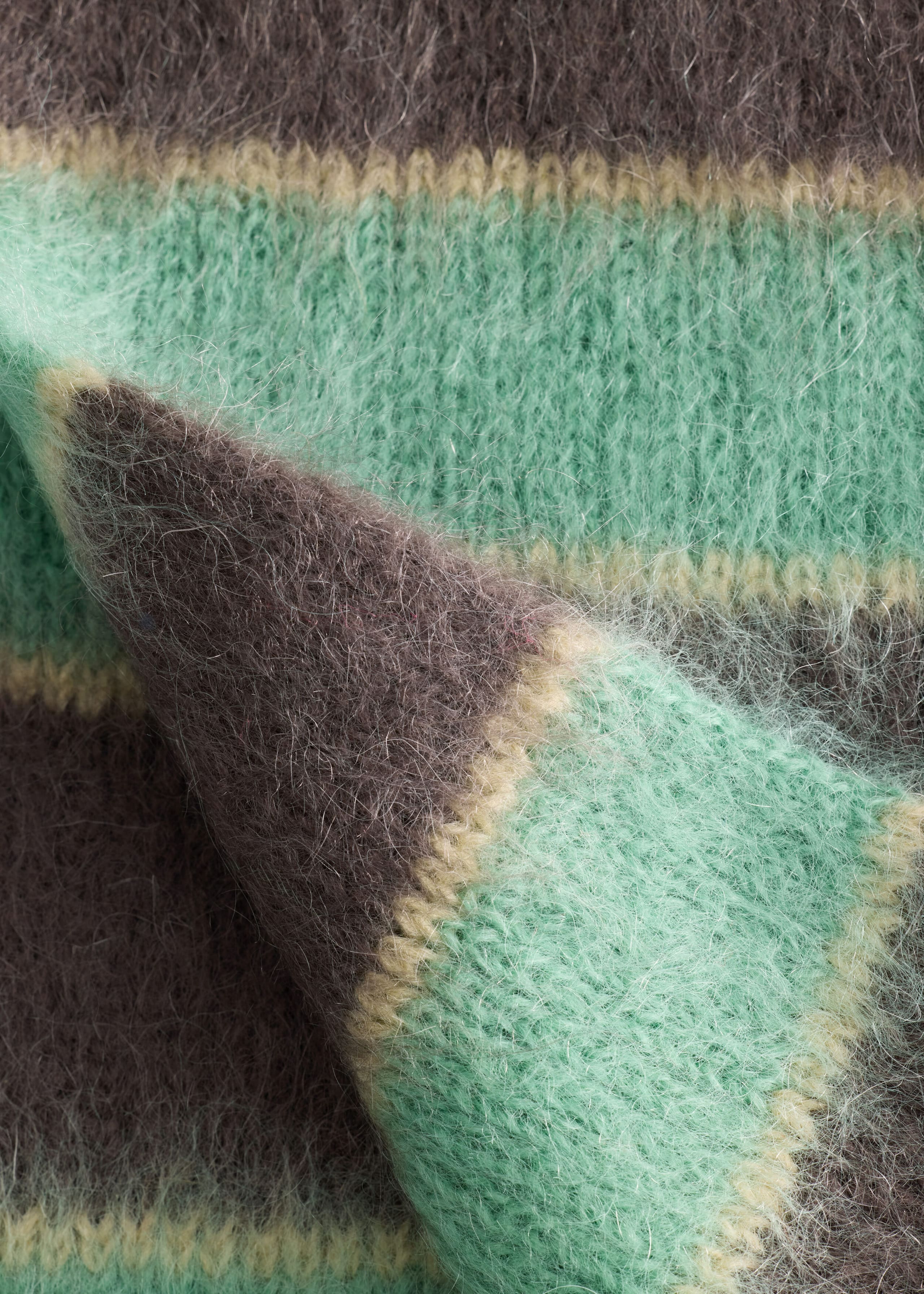 Mohair Wool Fringe Scarf - {{variantName}} - Descriptive Detail