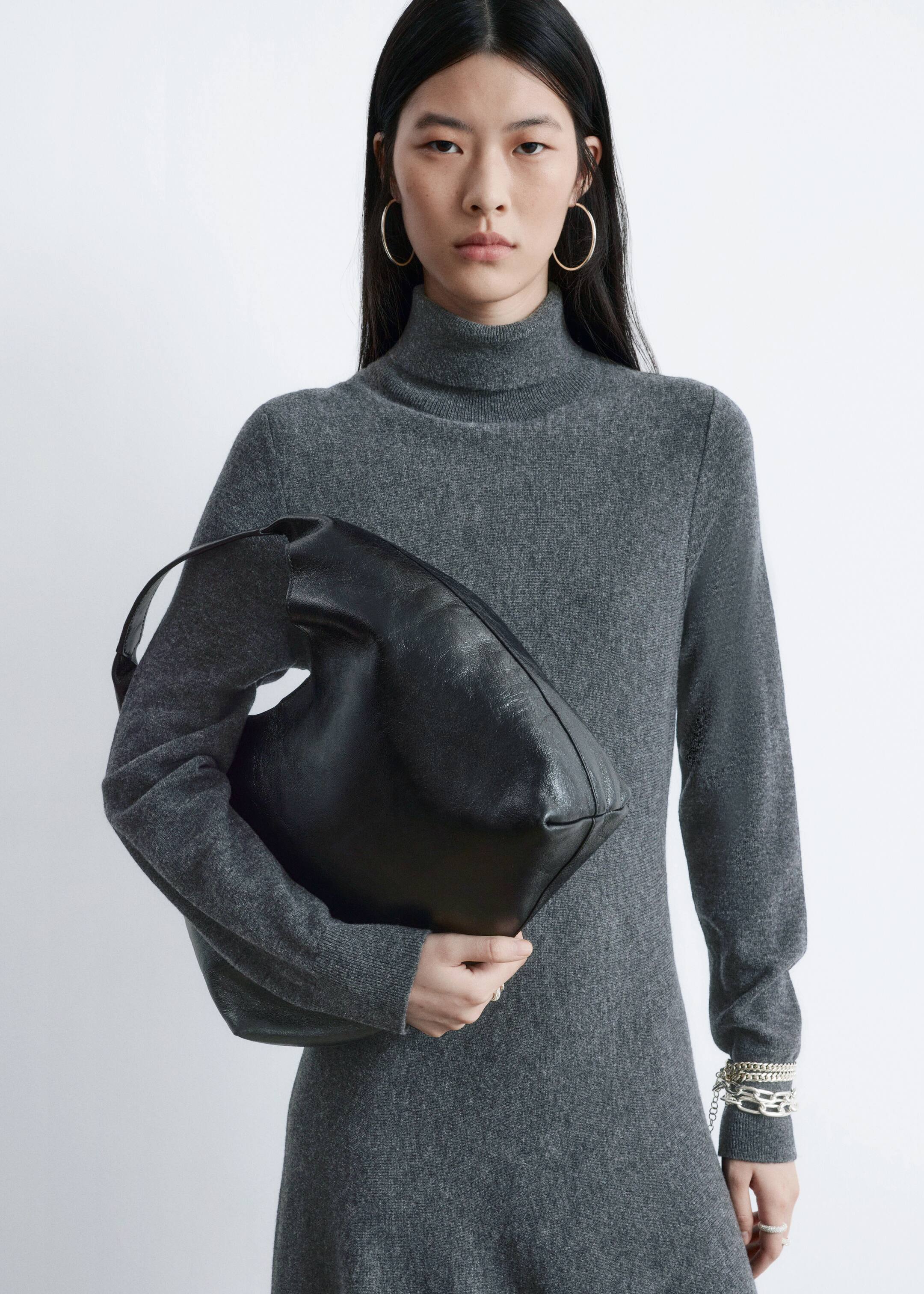 Agrandir l'image: Sac cabas classique en cuir - Noir - FEMME | H&M CH 2