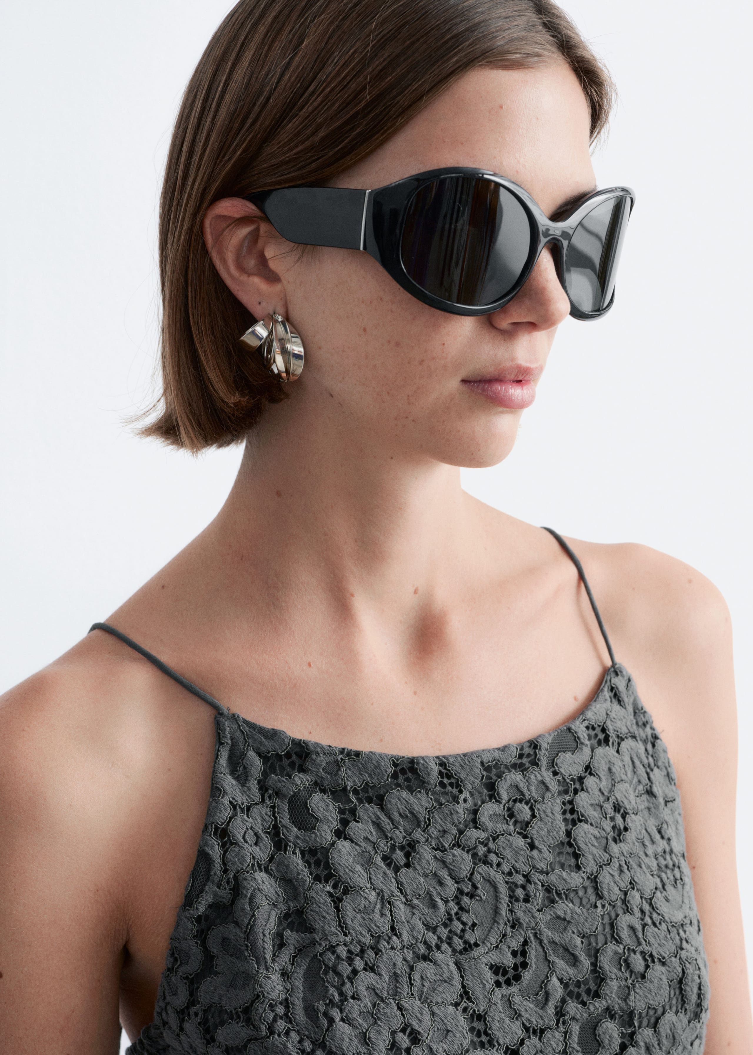 Image of Midikleid mit Spitze