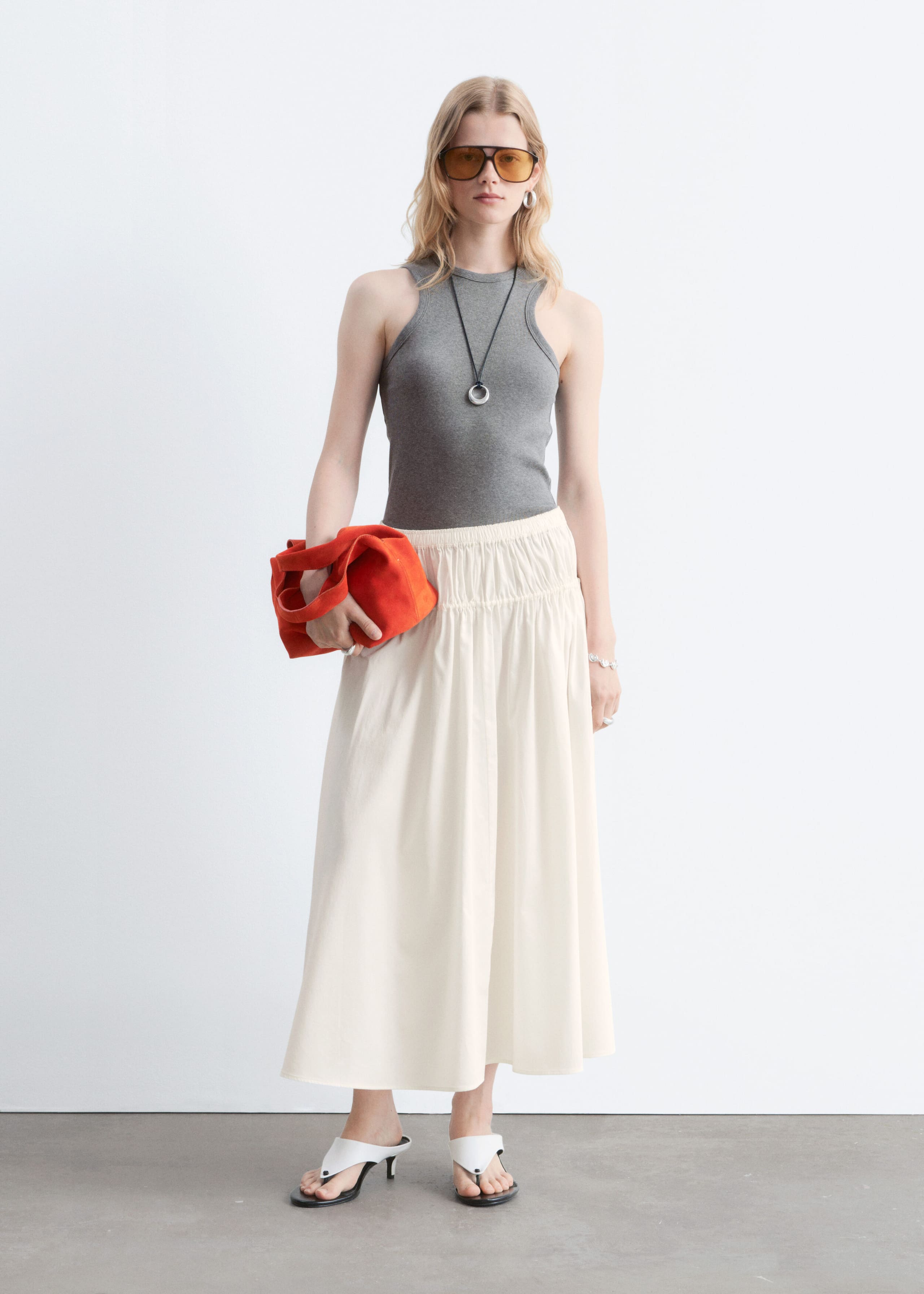 Ribbed Tank Top - Grey - Still Life